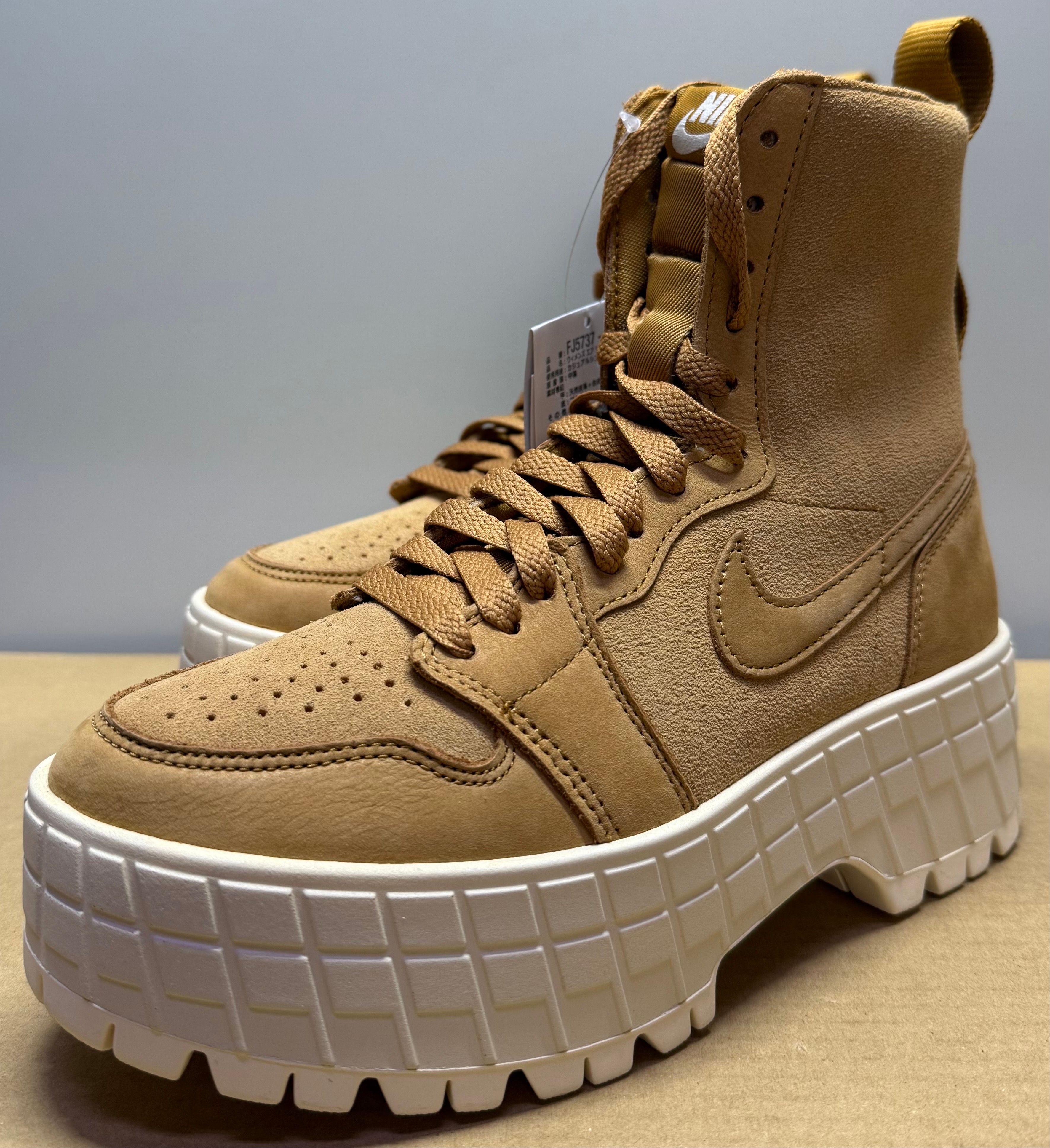 Nike Women's Air Jordan 1 Brooklyn High "Wheat/Muslin"