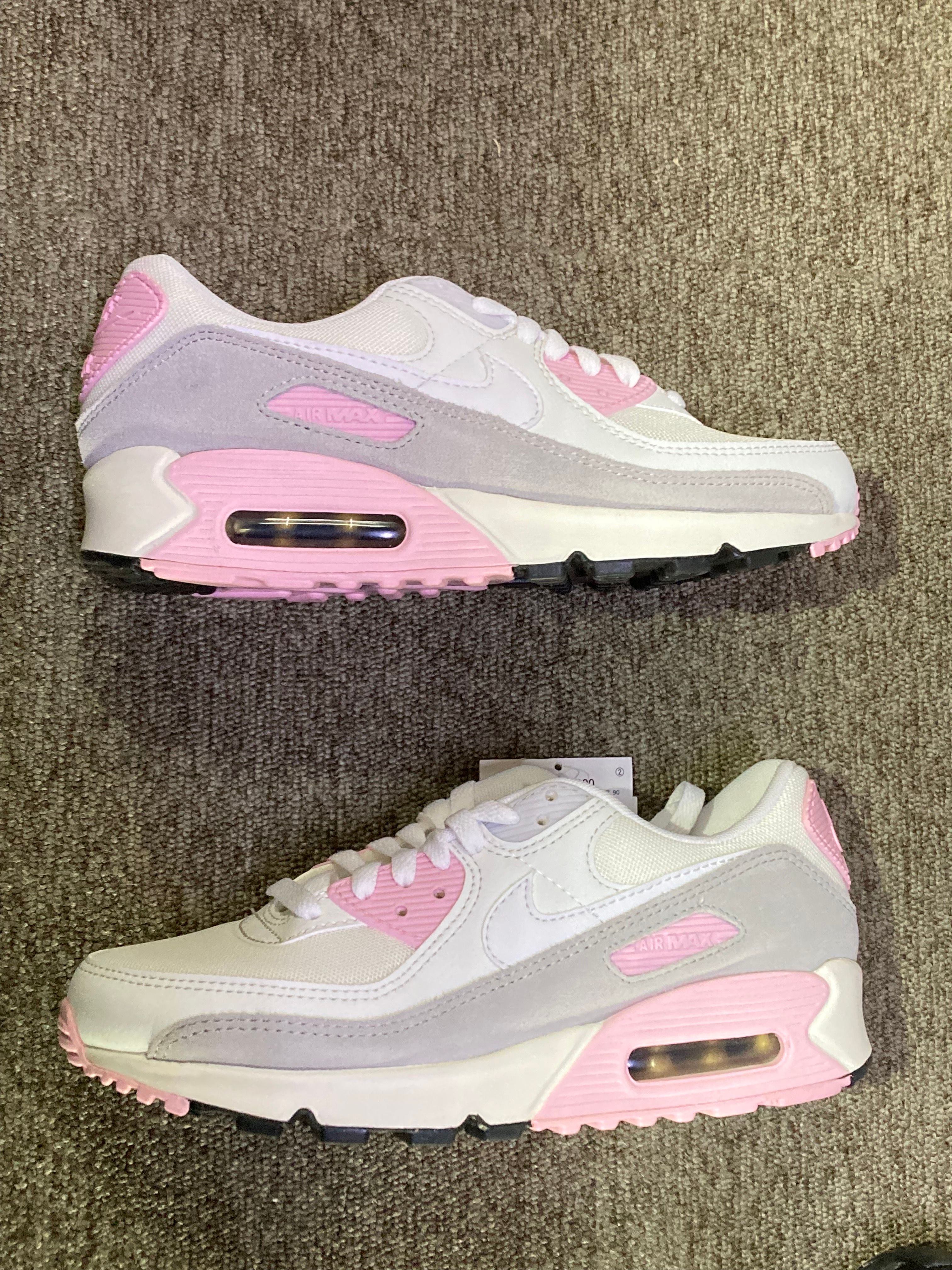 Nike Women's Air Max 90 "White/Medium Soft Pink/Summit White/Sail"