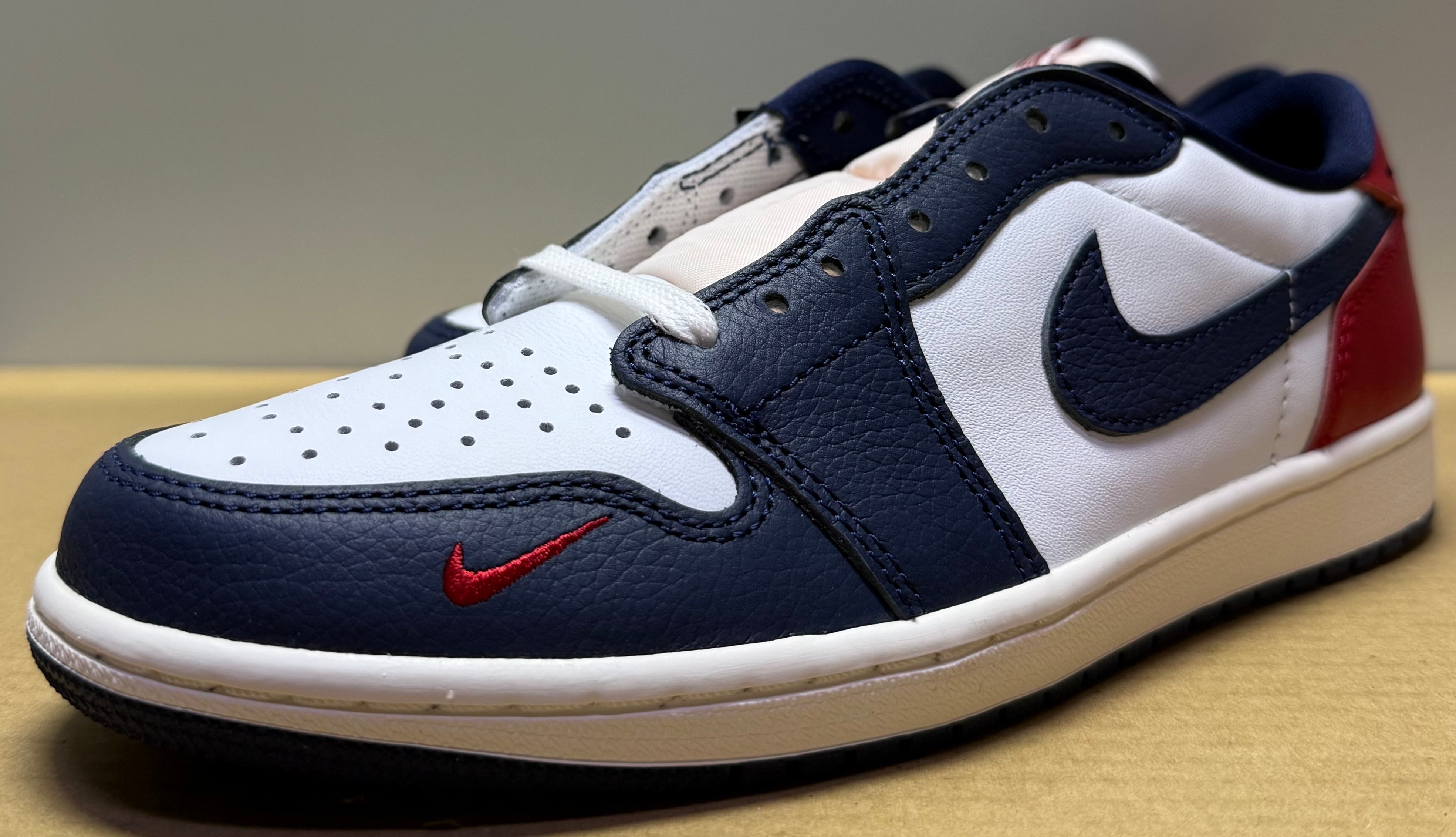 Nike Air Jordan 1 Retro Low OG "Howard/Gym Red and Midnight Navy"