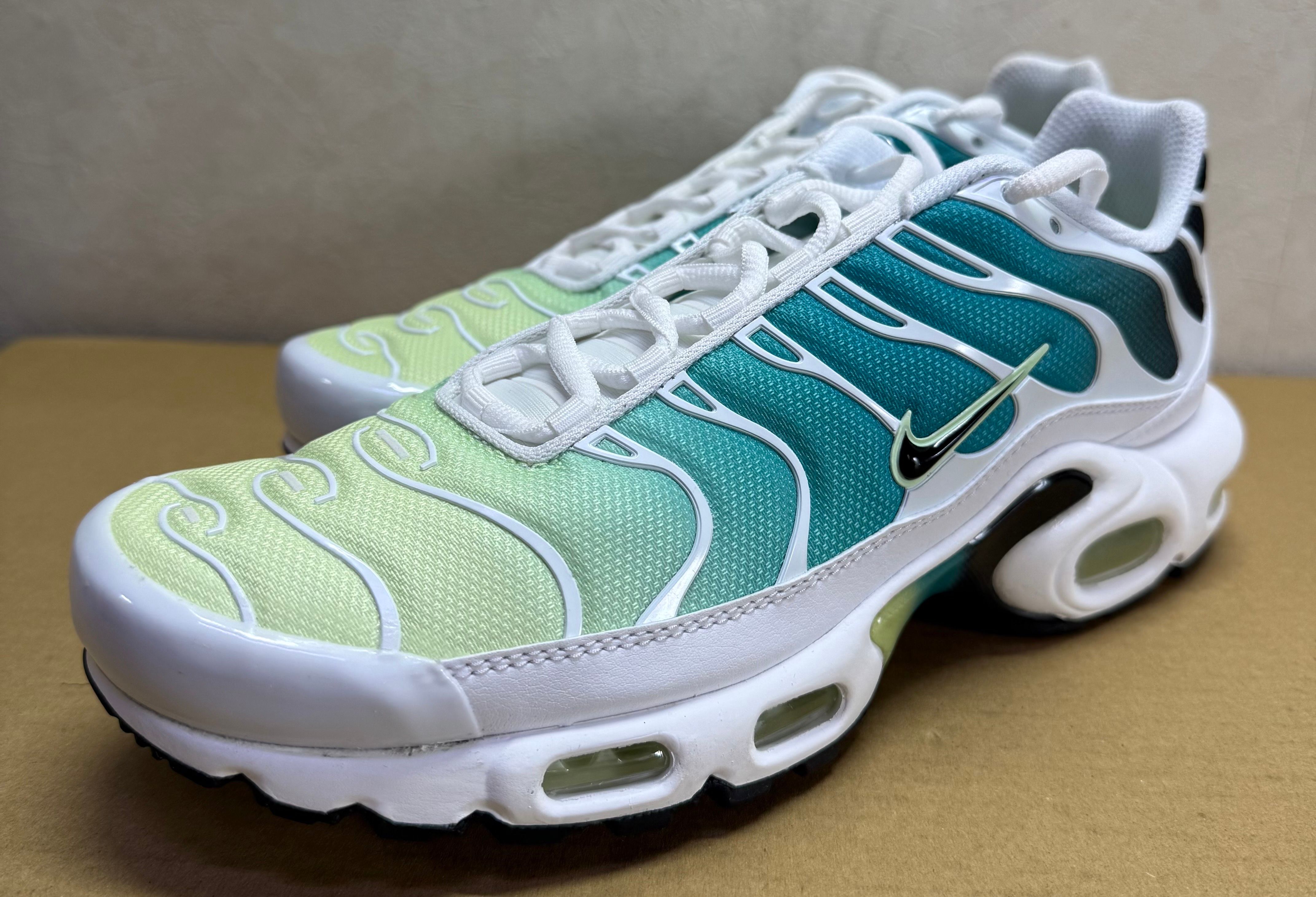 Nike Women's Air Max Plus "White/Dusty Cactus/Barely Volt/Black"