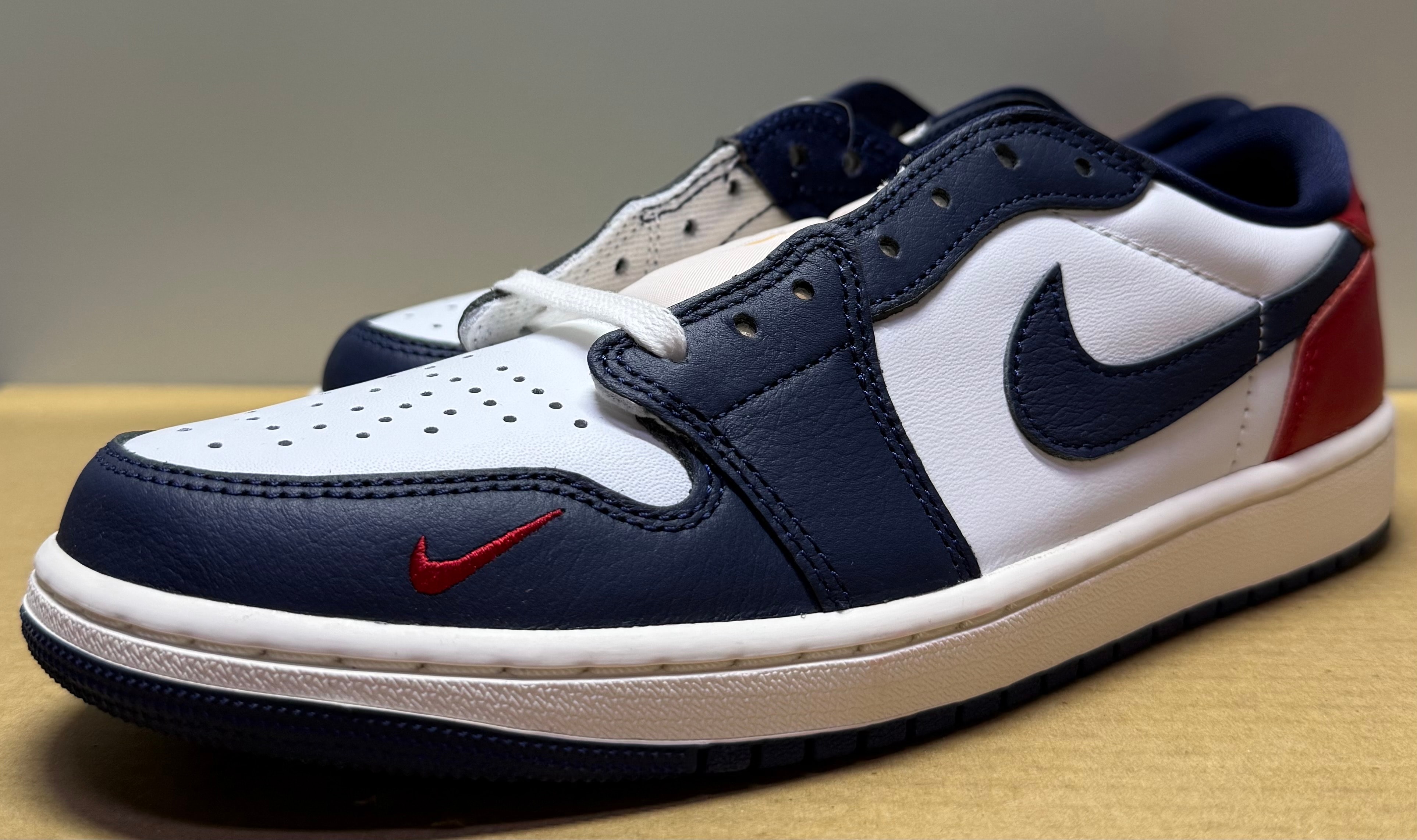 Nike Air Jordan 1 Retro Low OG "Howard/Gym Red and Midnight Navy"