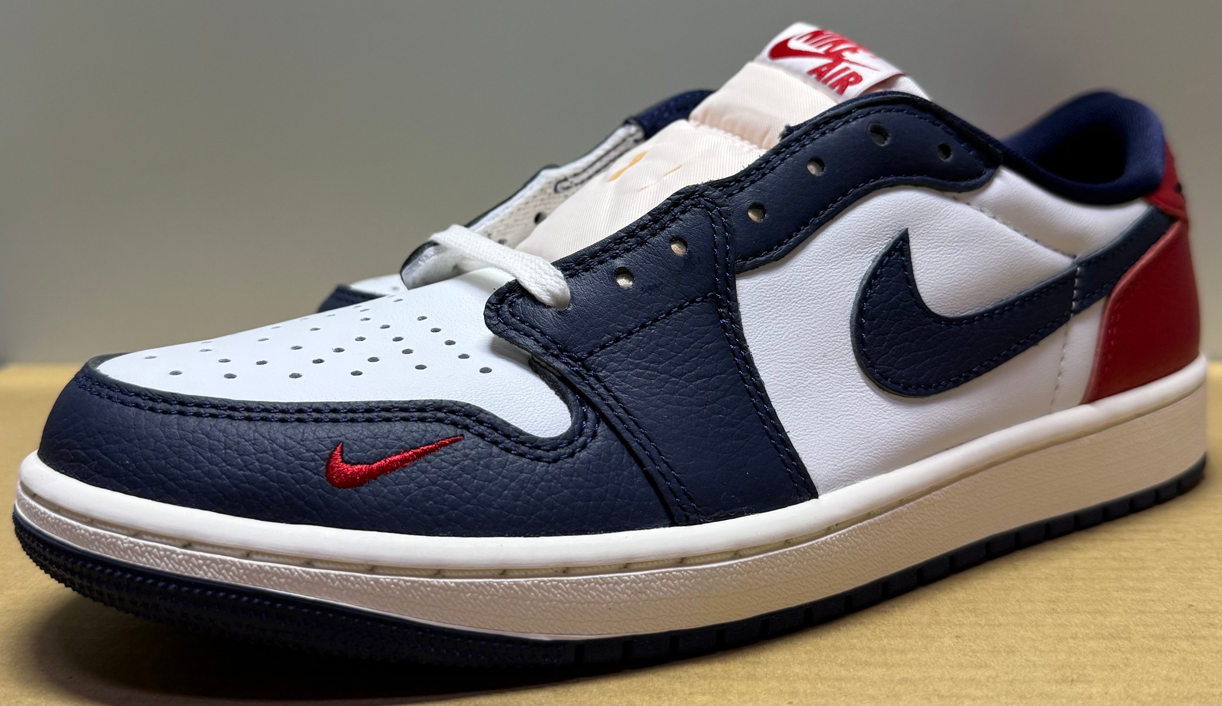 Nike Air Jordan 1 Retro Low OG "Howard/Gym Red and Midnight Navy"