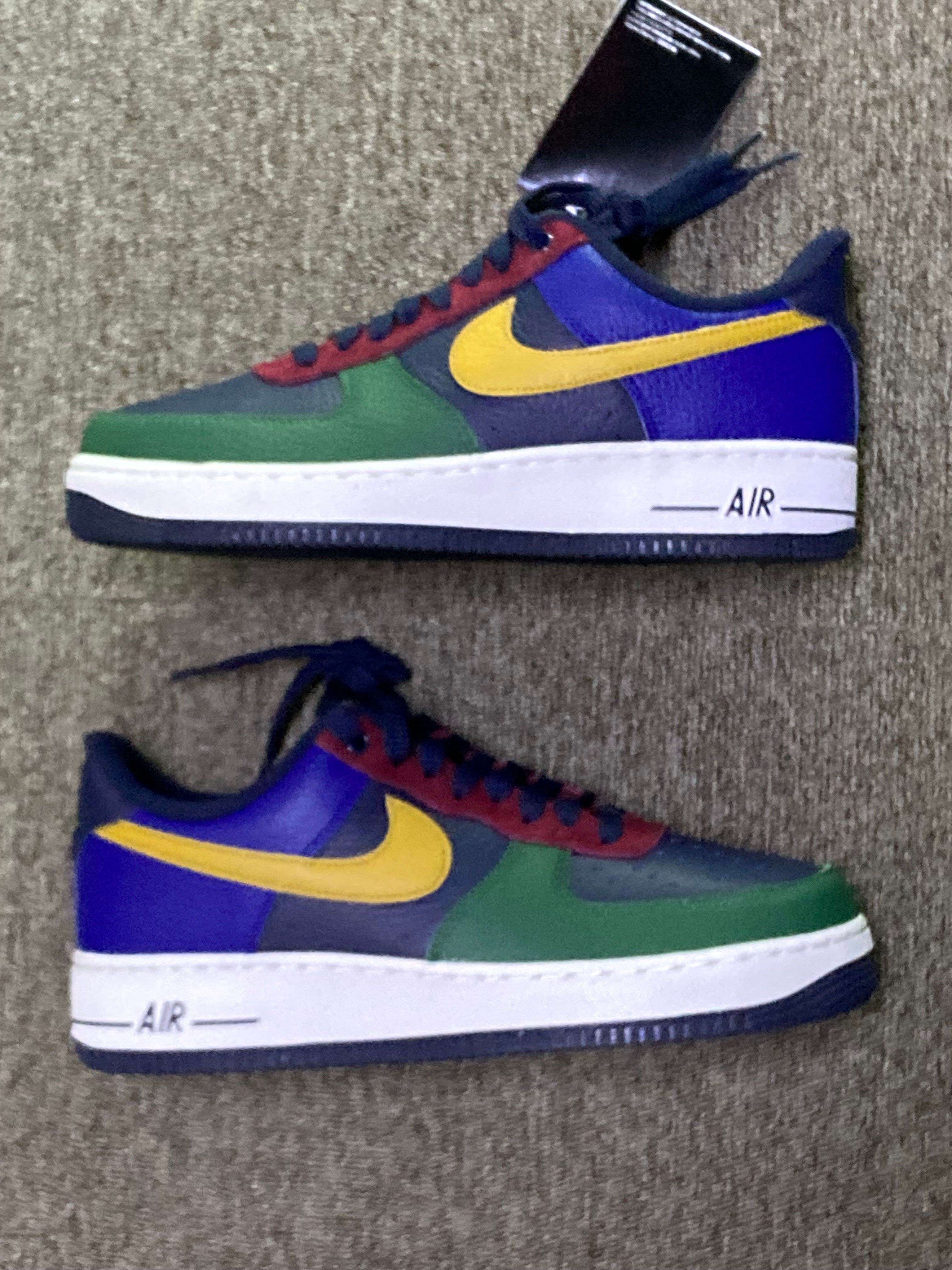 Nike Women's Air Force 1 Low "Gorge Green/Gold Suede Obsidian"