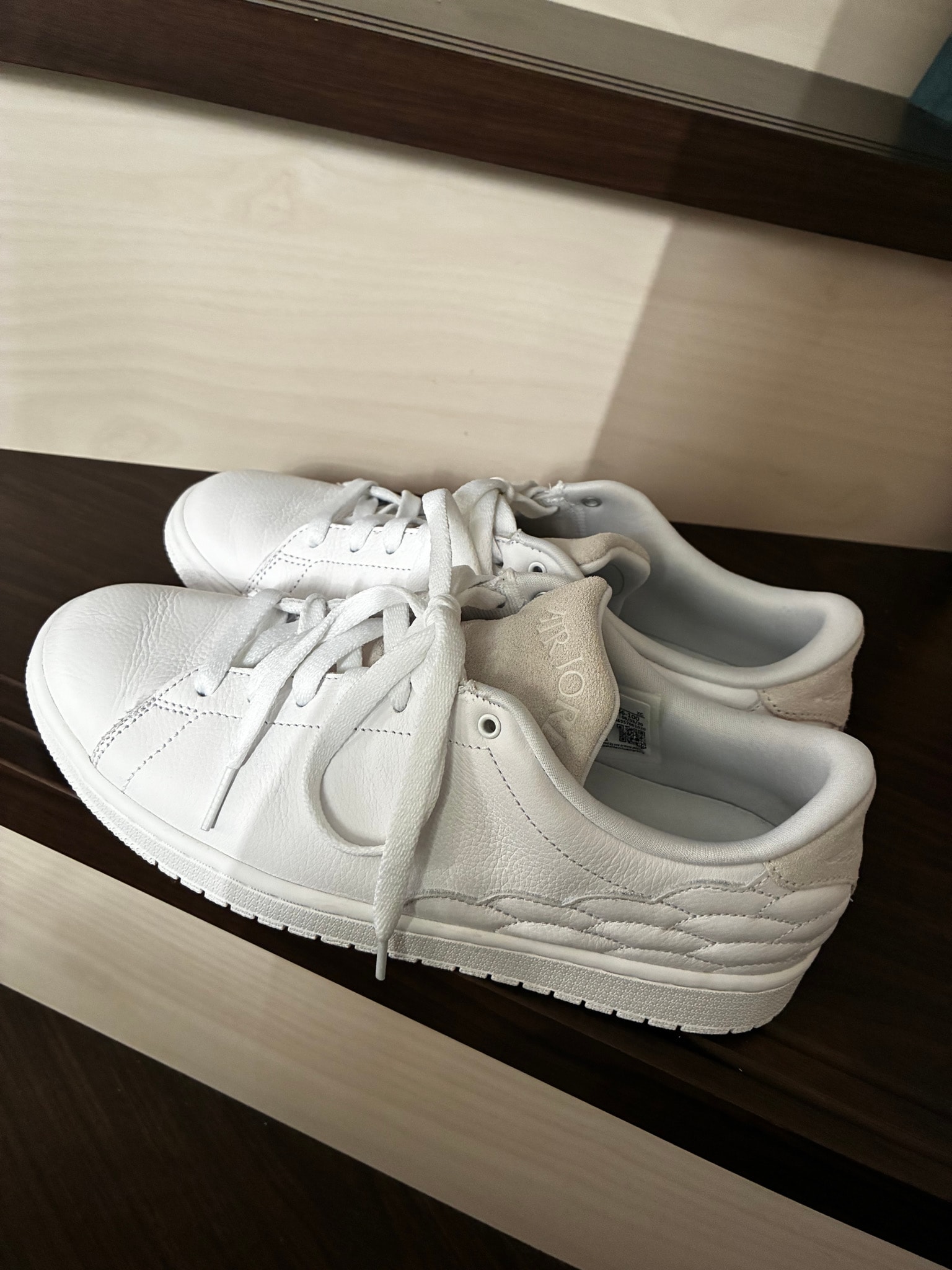 Nike Air Jordan 1 Low Centre Court "White On White"
