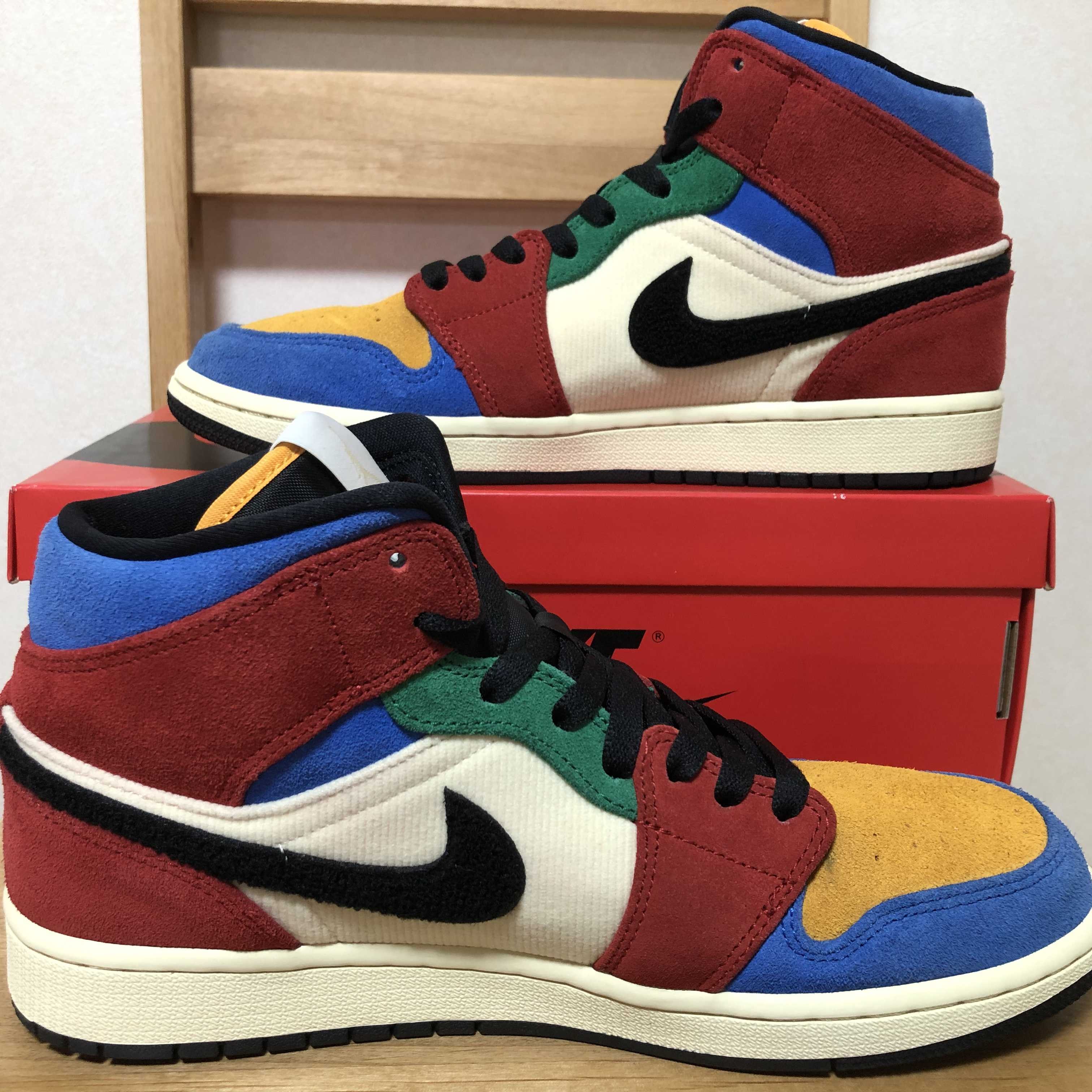 BLUE THE GREAT×NIKE AIR JORDAN 1 MID FEARLESS "MULTI"