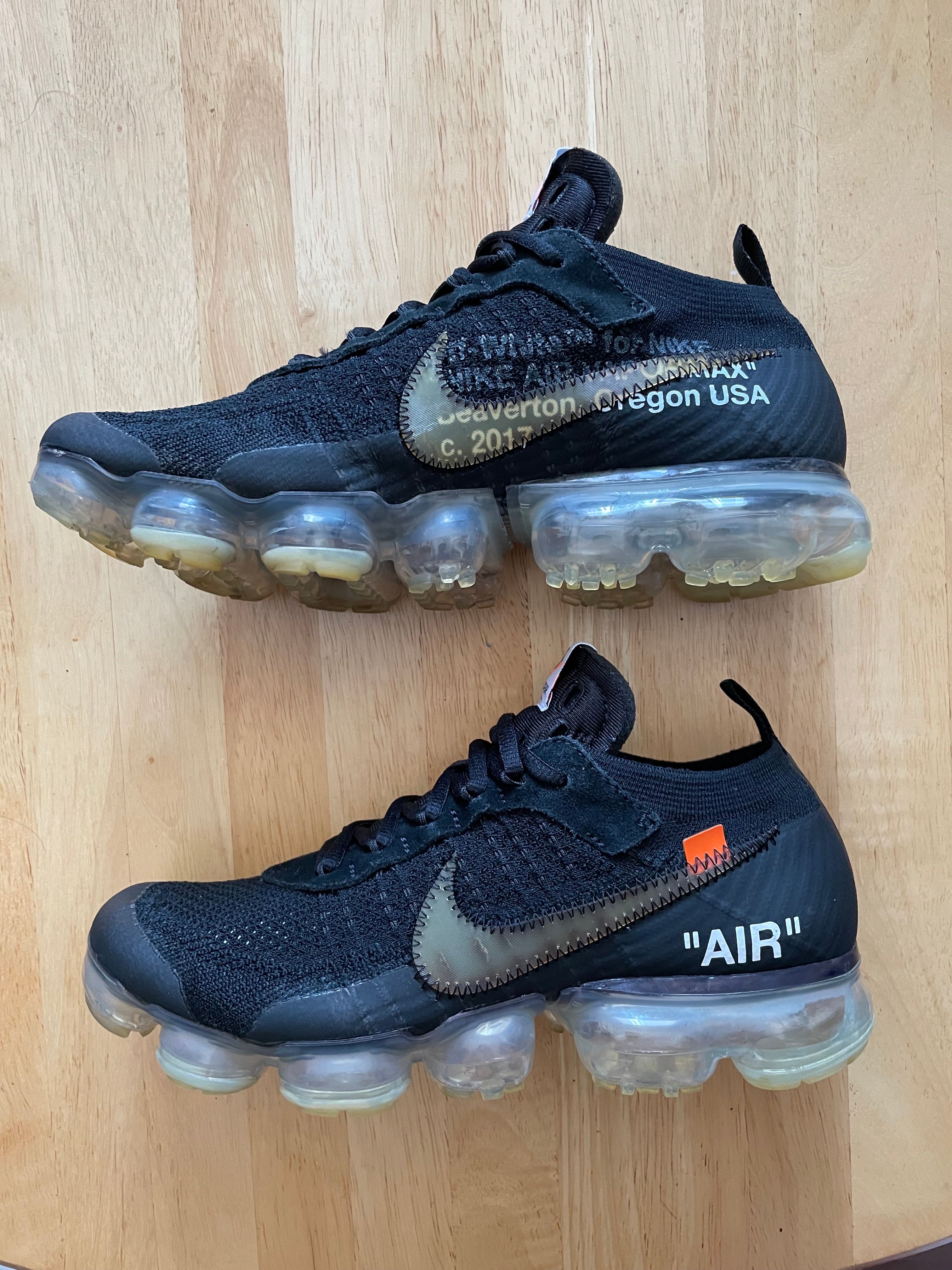Off-White × Nike Air Vapormax "Black/Total Orange/Clear"