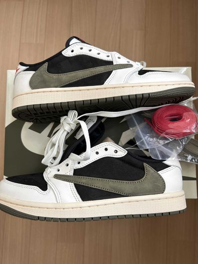Travis Scott × Nike Women's Air Jordan 1 Low OG "Medium Olive"