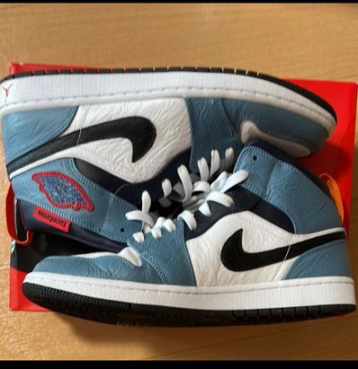 FACETASM × Nike Air Jordan 1 Mid "White/Navy"