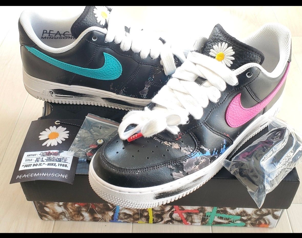 PEACEMINUSONE × Nike Air Force 1 Low '07 Para-Noise 3.0 "Black and Multi-Color" / G-DRAGON
