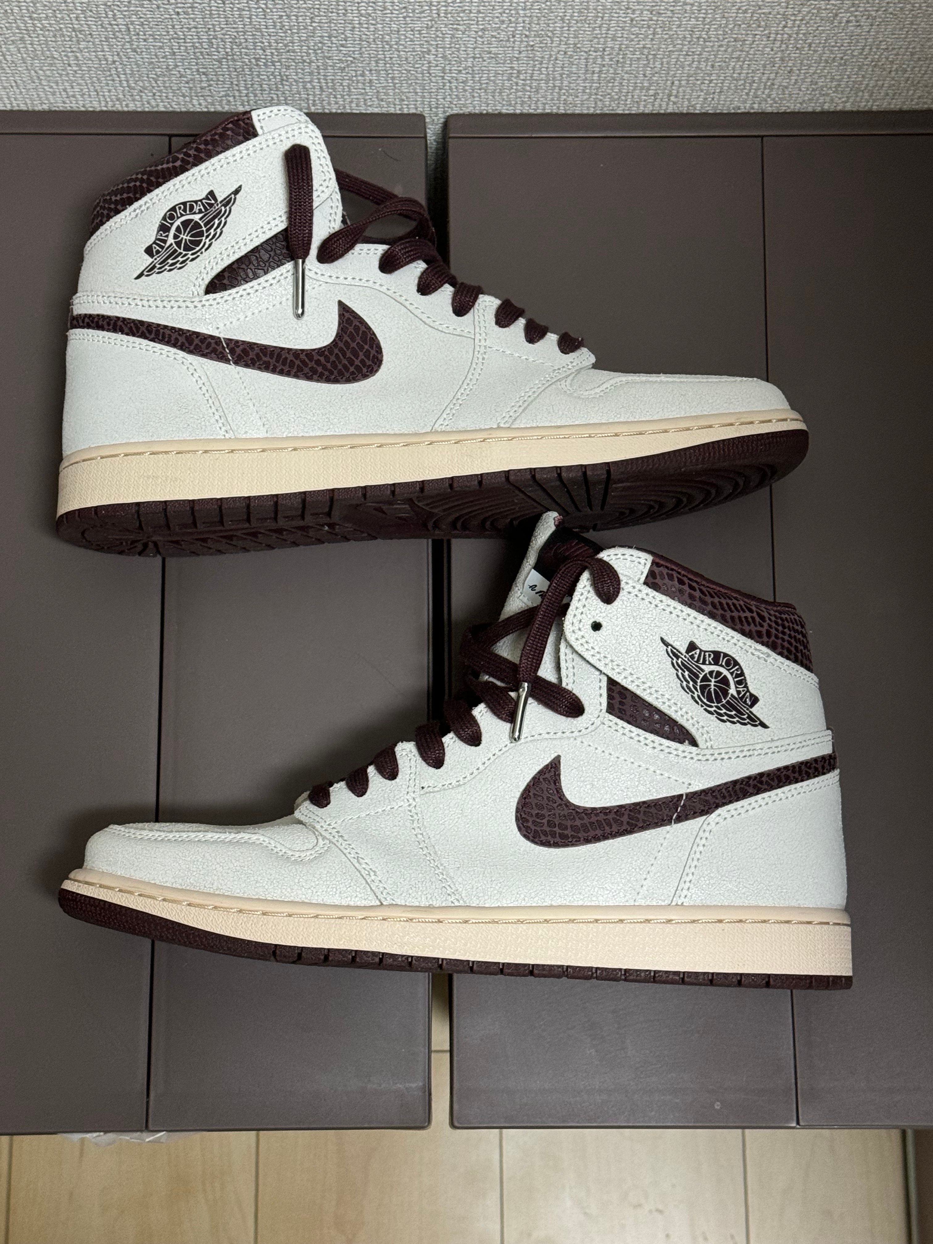 A Ma Maniere × Nike Air Jordan 1 Retro High OG "Sail and Burgundy"