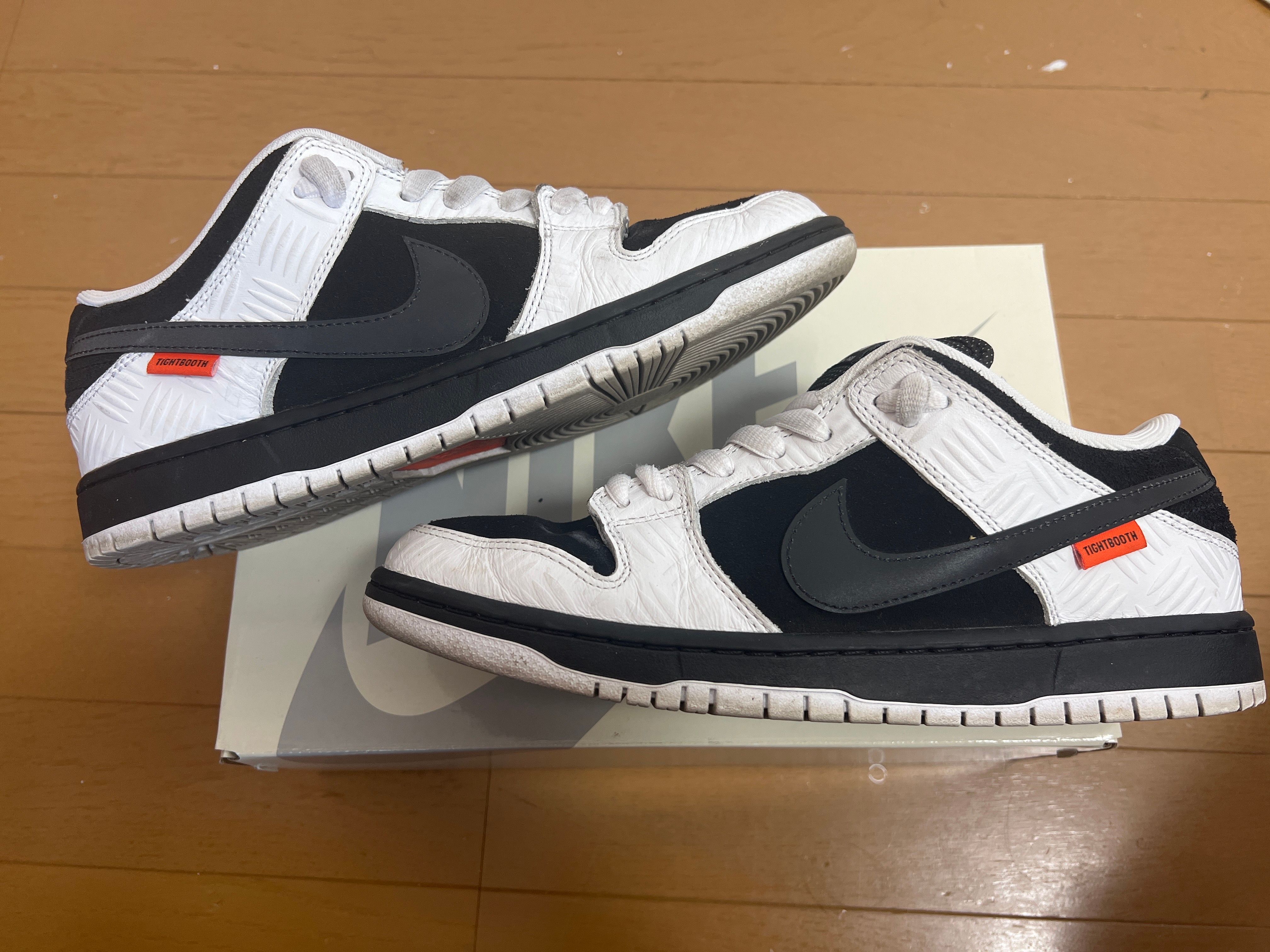 TIGHTBOOTH × Nike SB Dunk Low Pro QS "Black and White"
