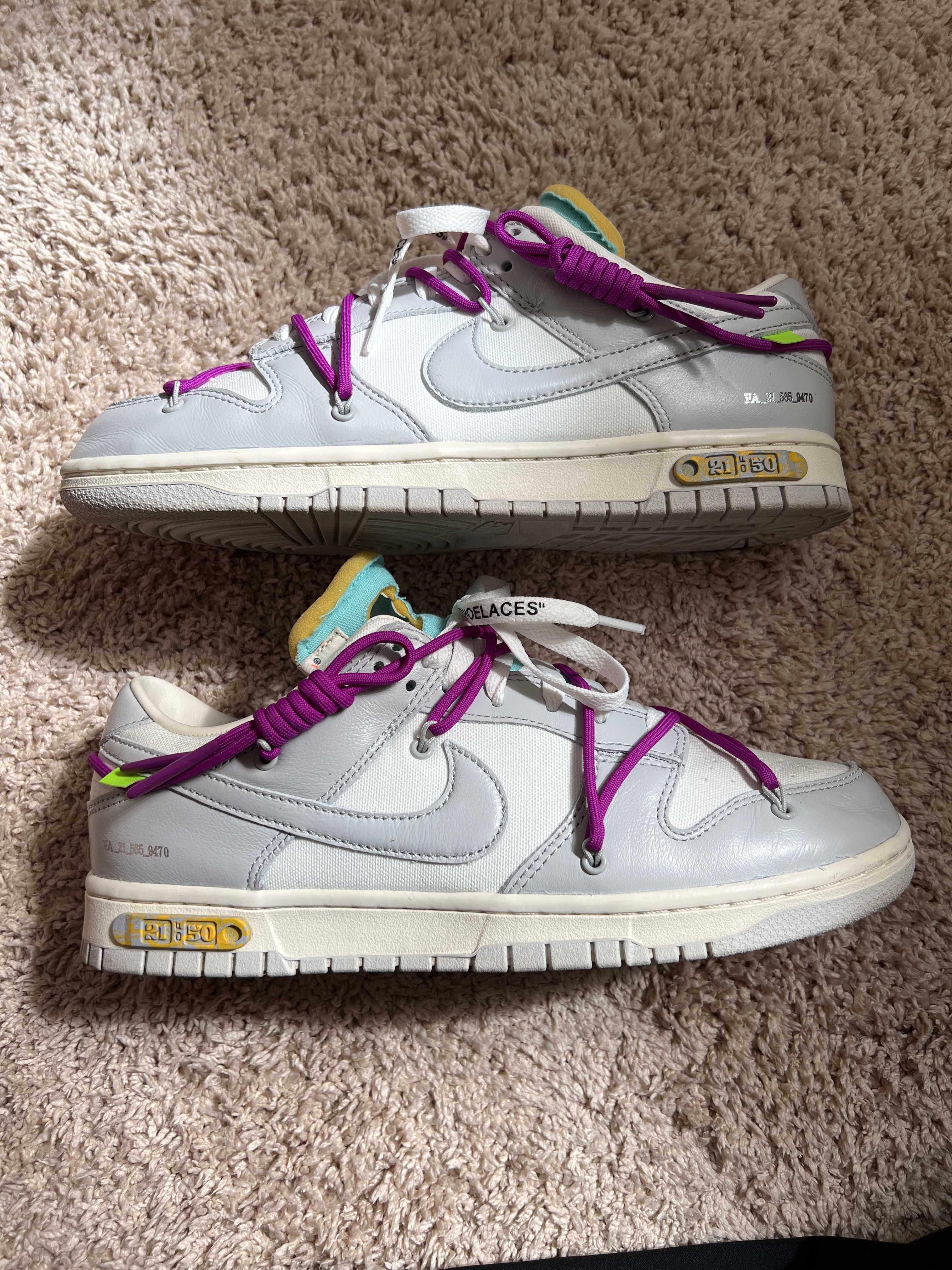 Off-White × Nike Dunk Low 1 of 50 "Lot.21"