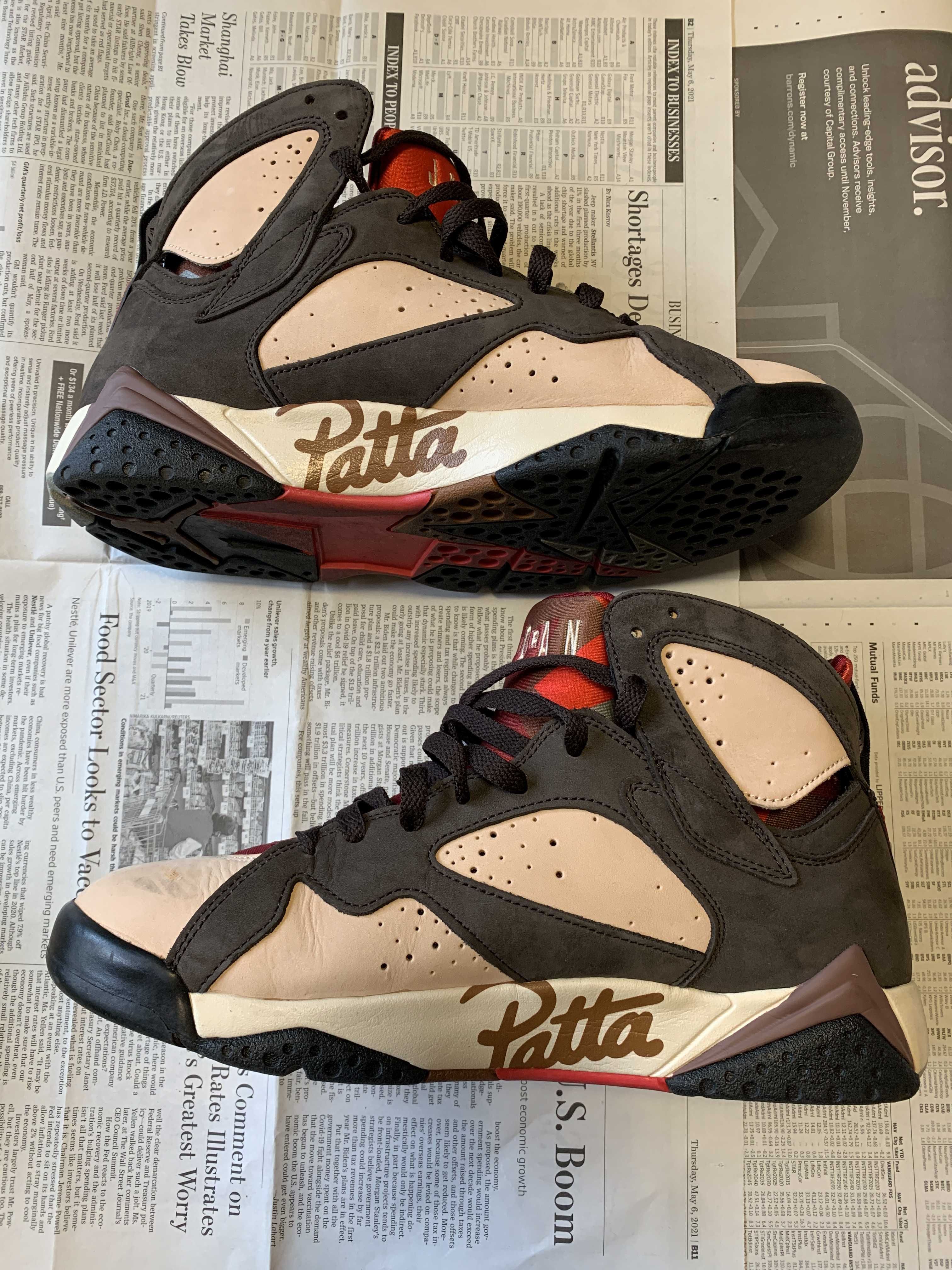 Patta × Nike Air Jordan 7 OG "Brown"