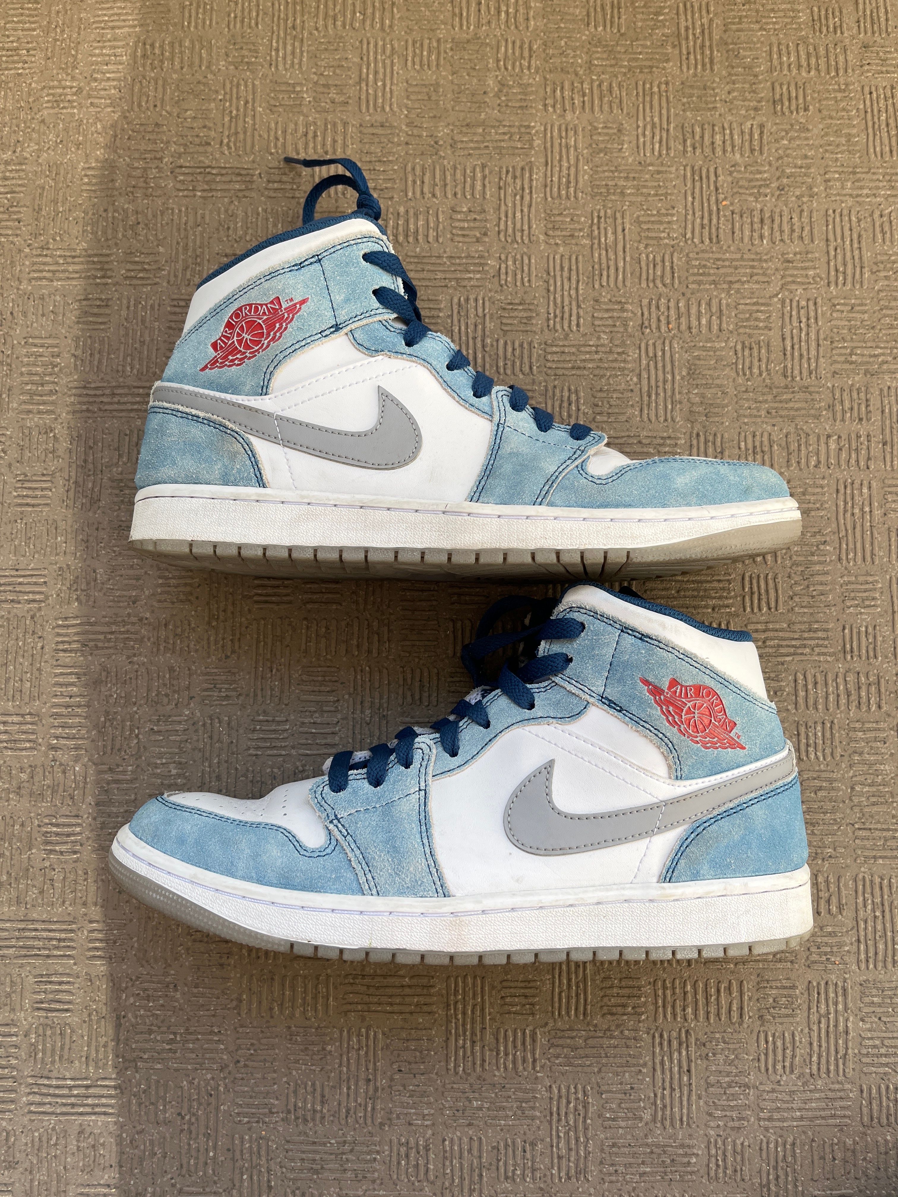 Nike Air Jordan 1 Mid SE "White/Hyper Royal/Red"