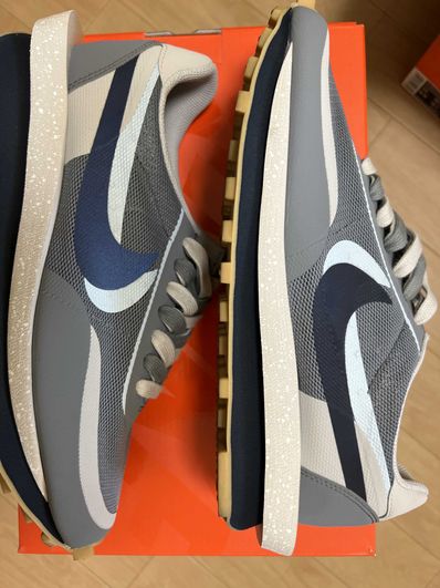 CLOT × Sacai × Nike LD Waffle "Grey Obsidian/Cool Grey"