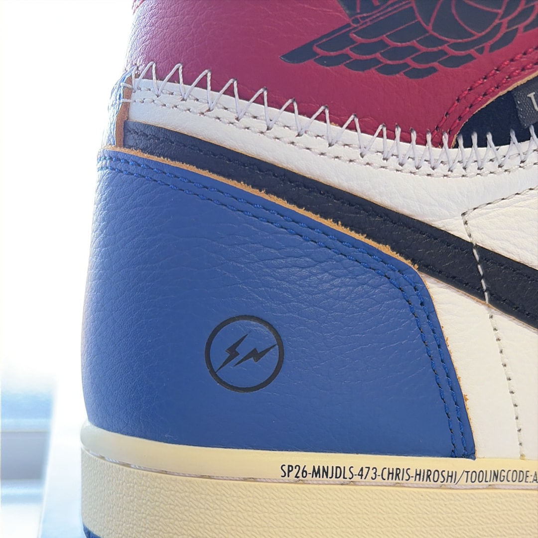 fragment design × UNION × Nike Air Jordan 1 High OG "Black/Varsity Red"