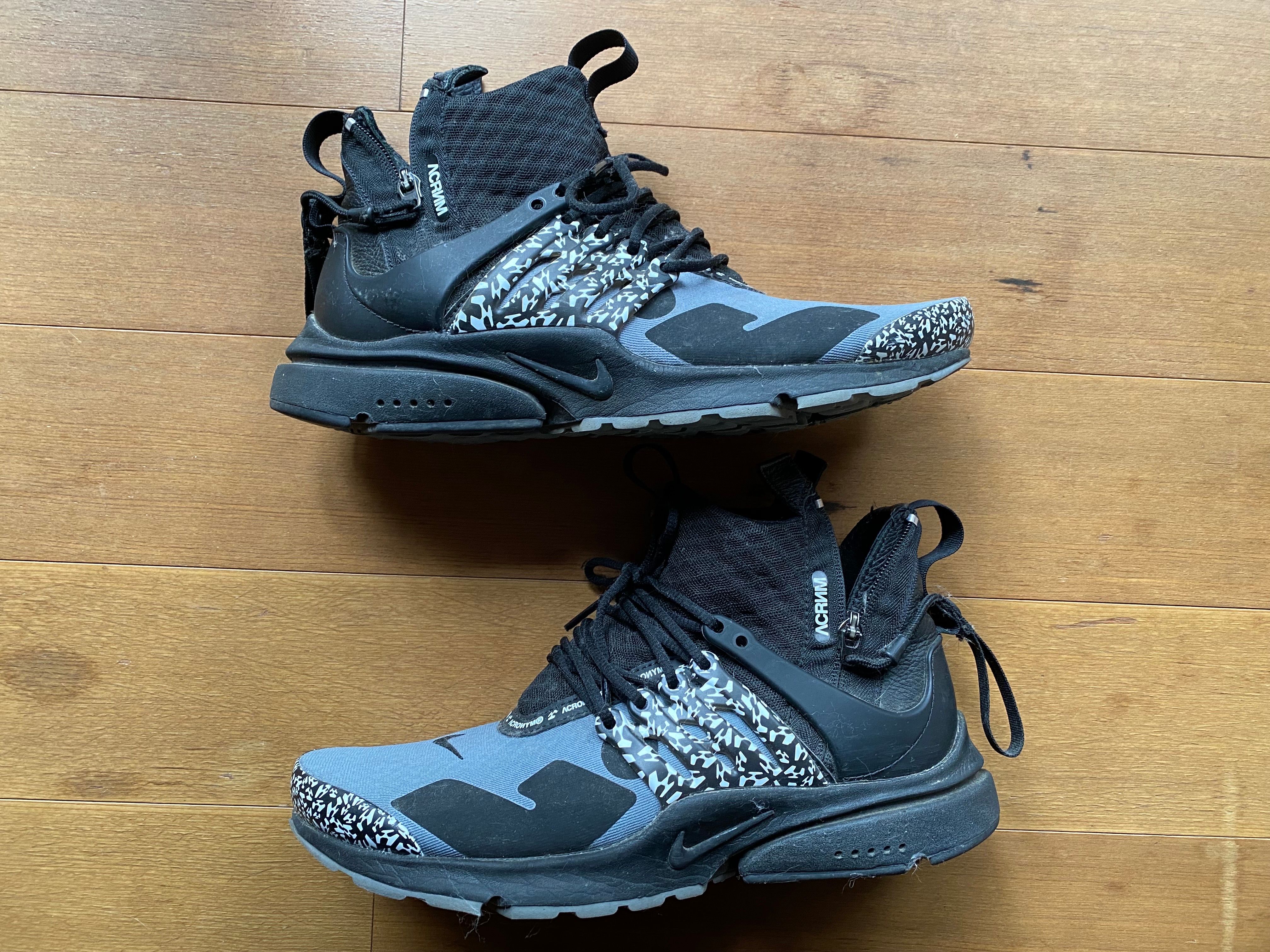 ACRONYM × Nike Air Presto Mid "Cool Grey/Black"