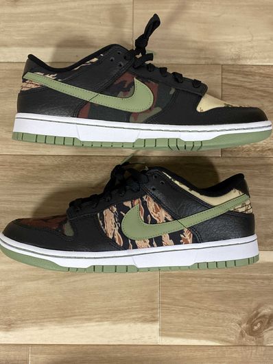 NIKE DUNK LOW SE "BLACK MULTI CAMO"