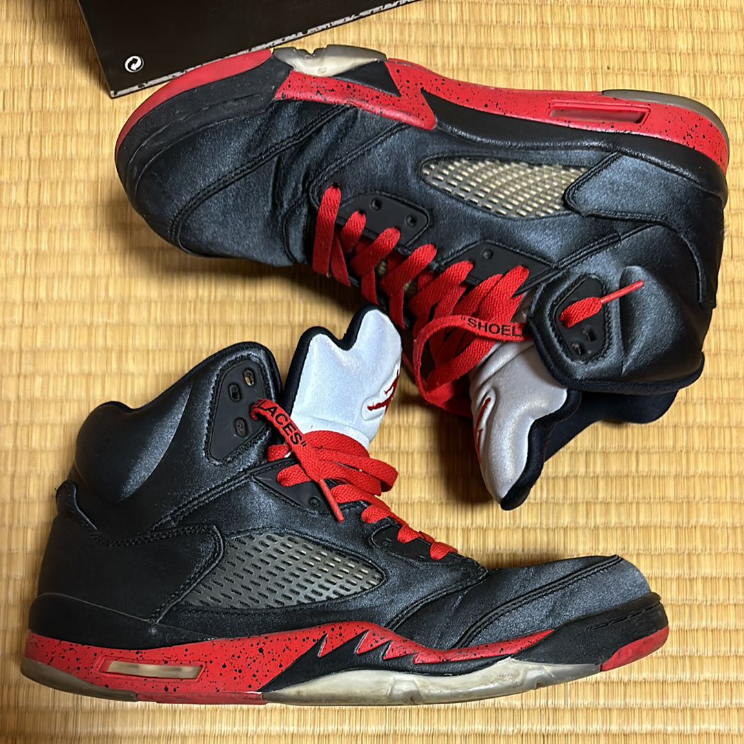 Air Jordan 5 Satin "Bred"