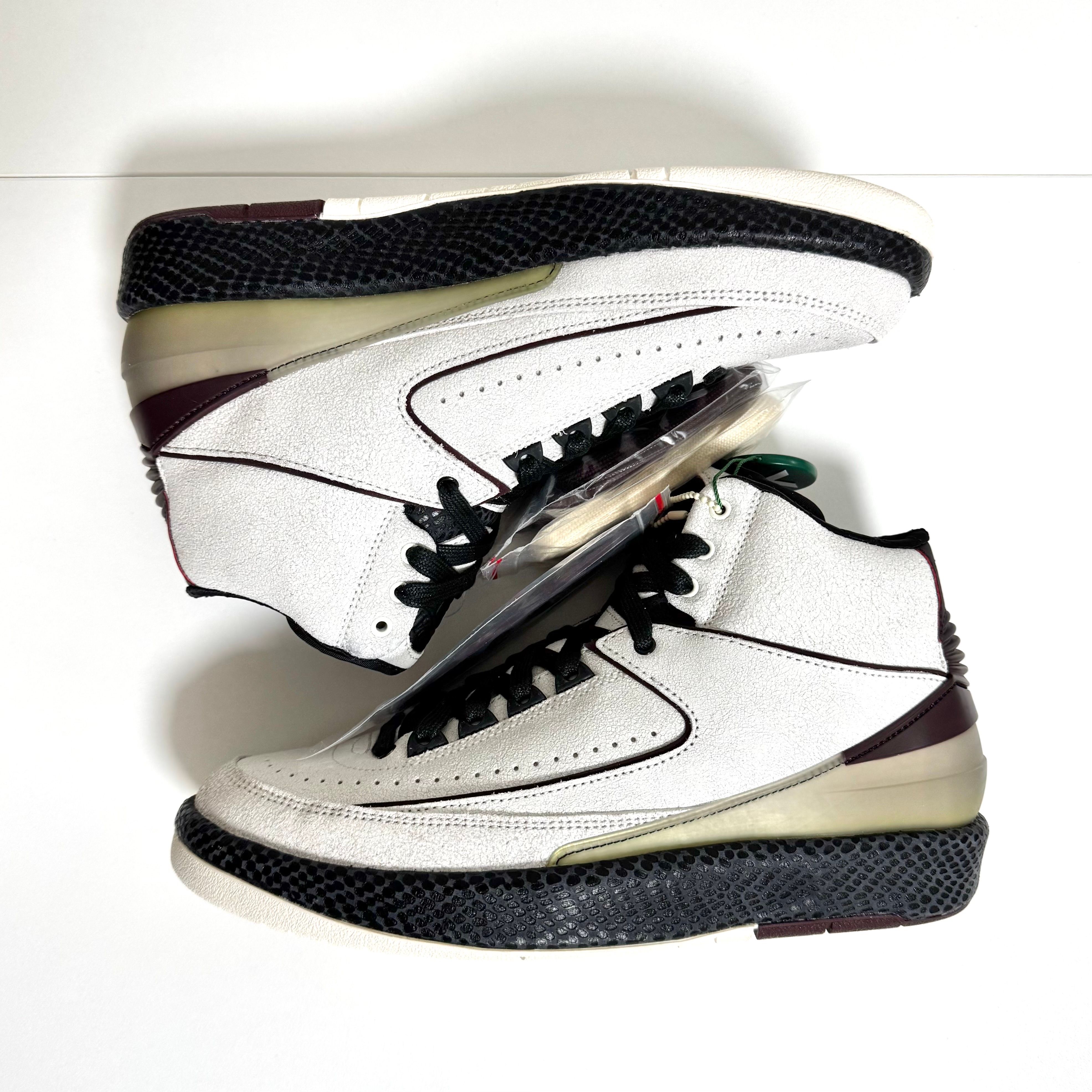 A Ma Maniere × Nike Air Jordan 2 "Airness/Sail and Burgundy"