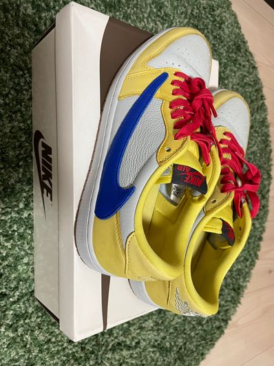 Travis Scott × Nike Women's Air Jordan 1 Retro Low OG "Canary"