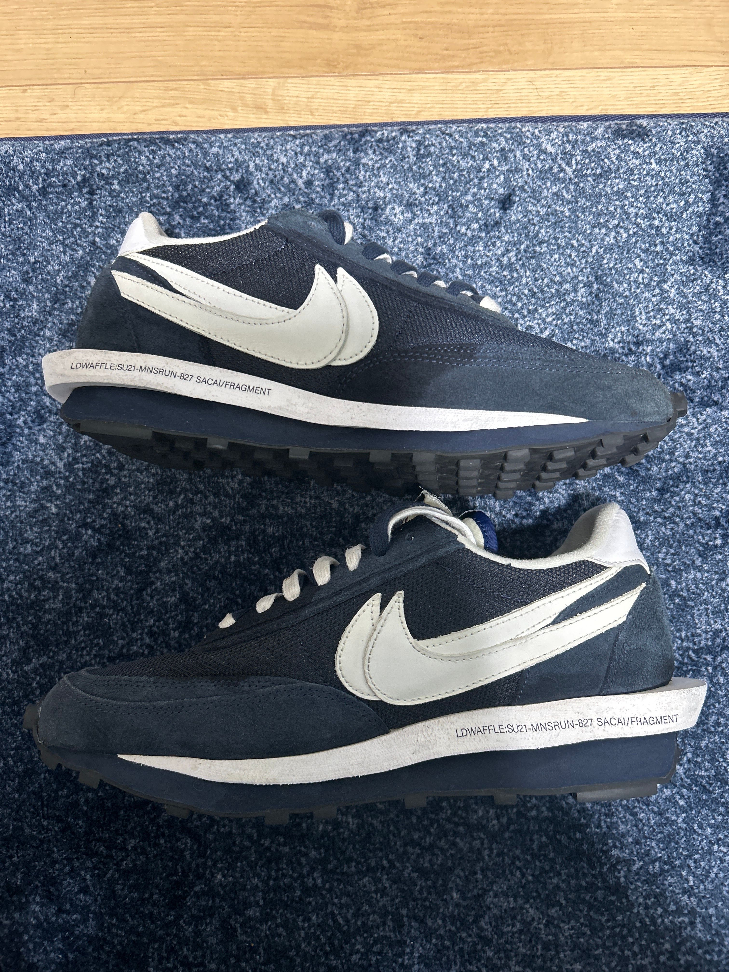 Fragment × sacai × Nike LD Waffle "Blackended Blue"