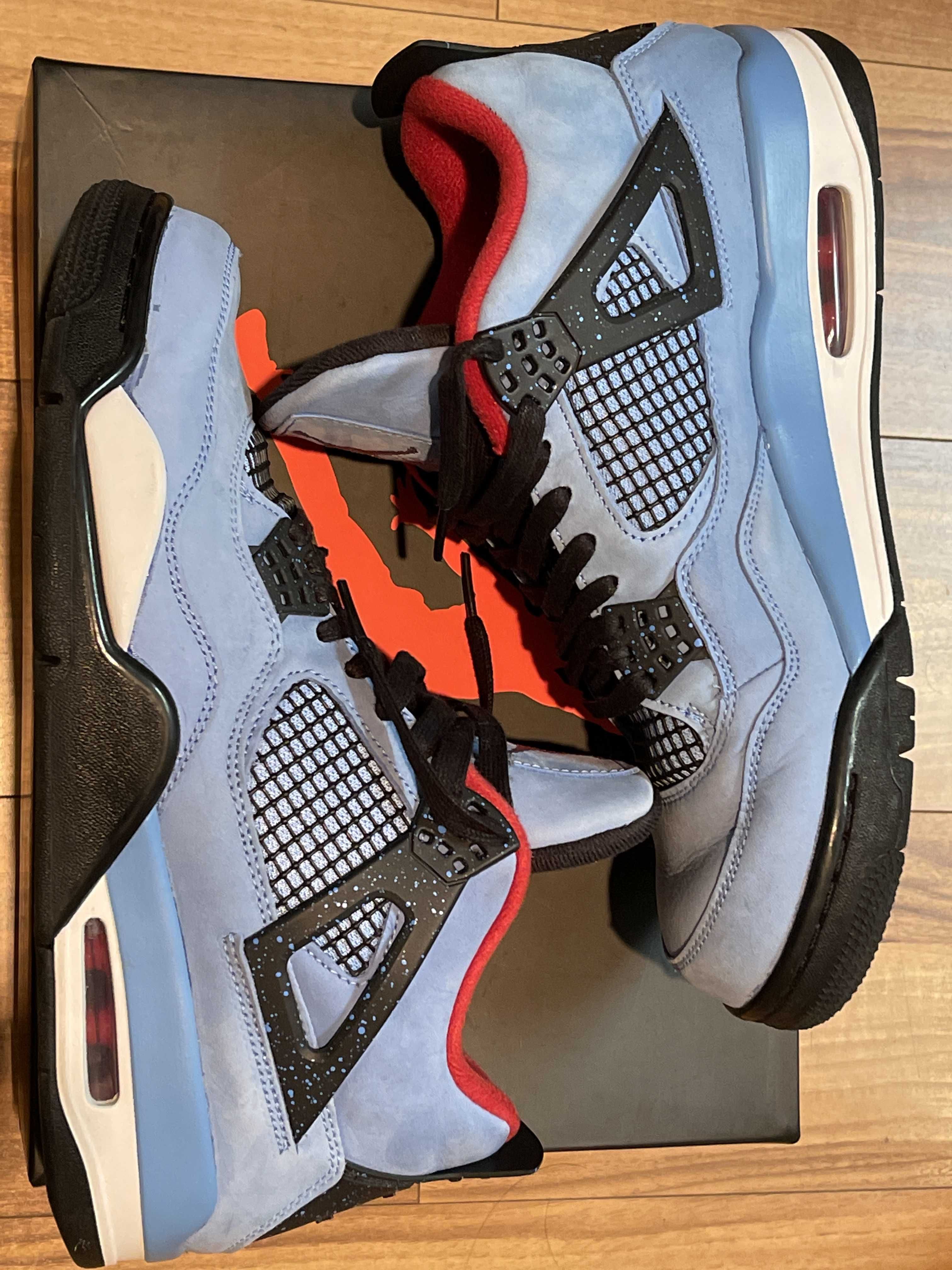 Travis Scott × Nike Air Jordan 4 Retro Cactus Jack "University Blue"