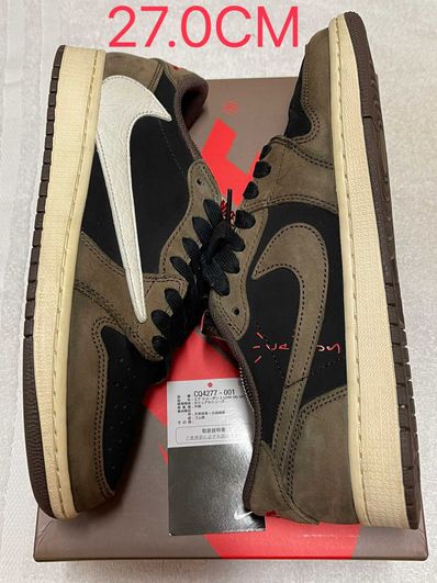 Travis Scott × Nike Air Jordan 1 Low OG SP-T "Black/Dark Mocha"