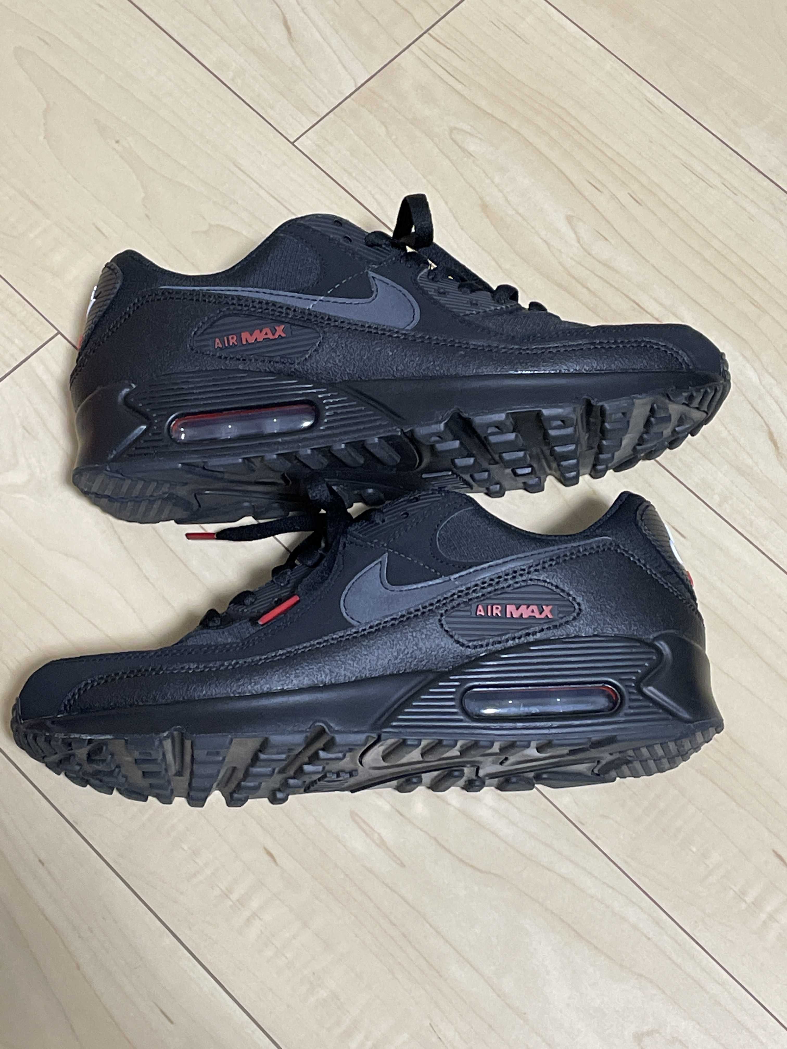 Nike Air Max 90 "Black/Sports Red/White"