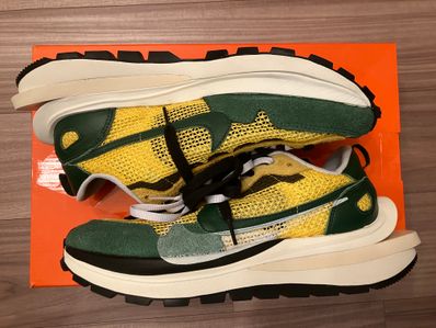 sacai × Nike Vapor Waffle "Tour Yellow/Stadium Green-Sail"