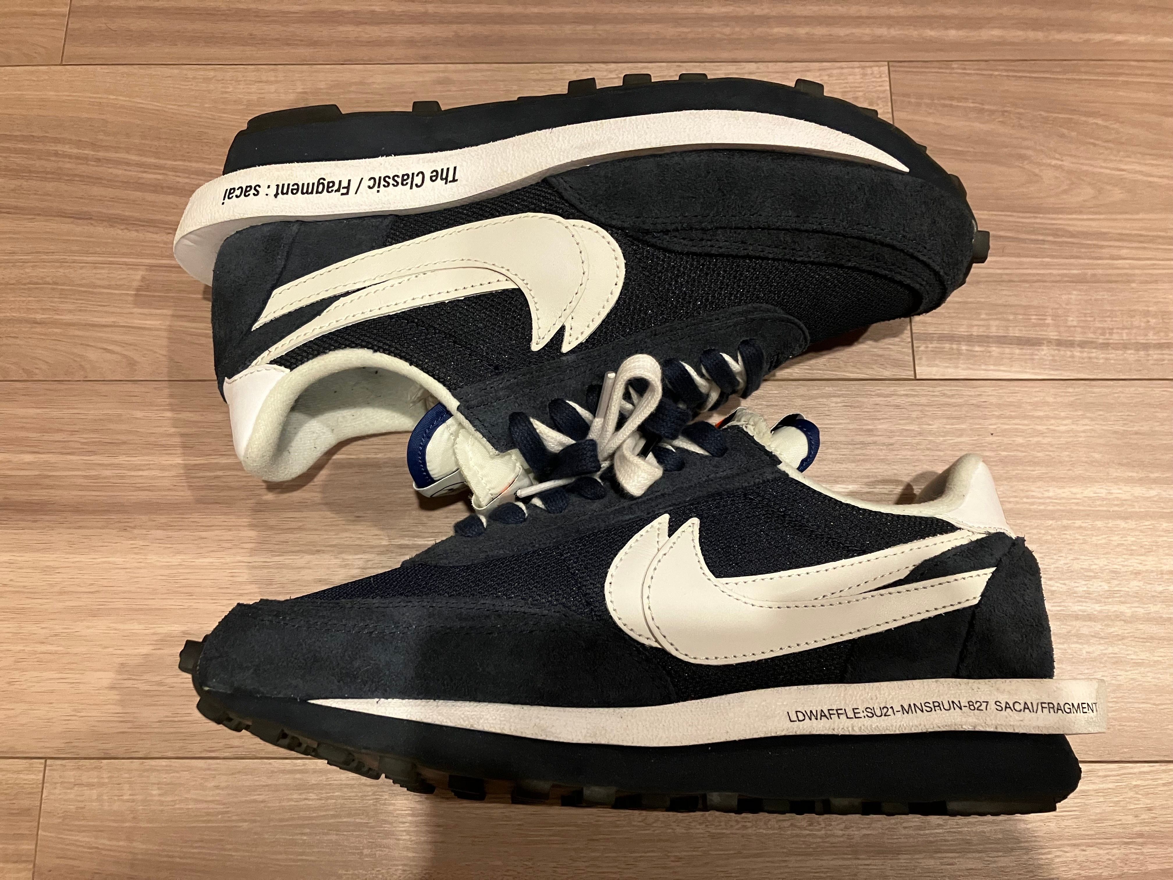 Fragment × sacai × Nike LD Waffle "Blackended Blue"