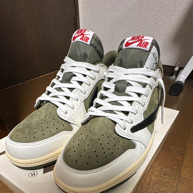 Travis Scott × Nike Air Jordan 1 Low OG SP "Reverse Olive"