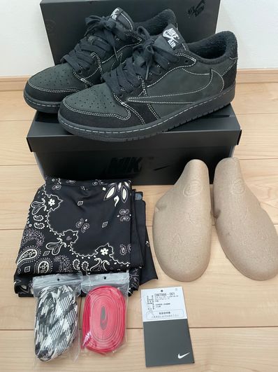 Travis Scott × Nike Air Jordan 1 Low OG SP "Black Phantom"