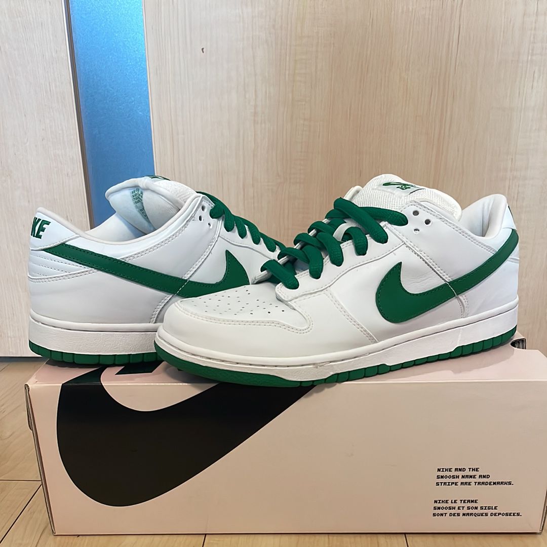 Nike SB Dunk Low Pro "White Classic Green"
