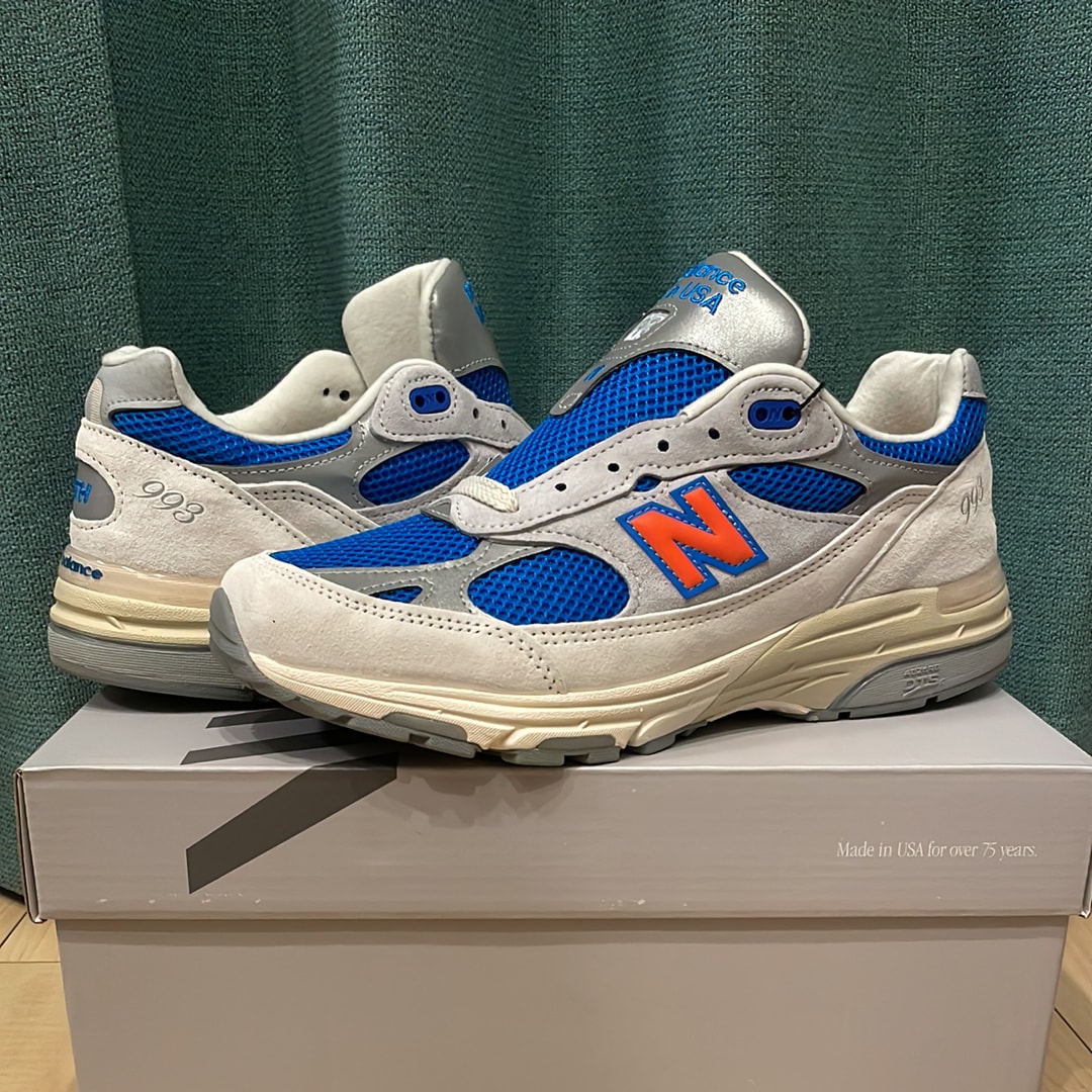 KITH × New Balance 993 Madison Square Garden "Ancient Scroll/Grey Matter"