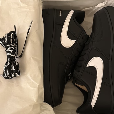 Supreme × Nike Air Force 1 Low "Black/White"