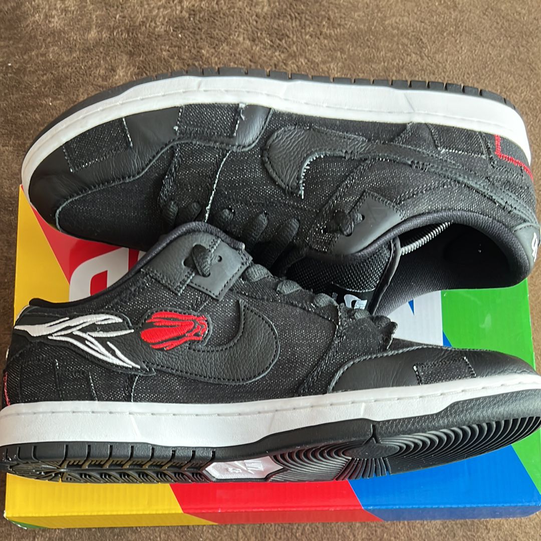 Wasted Youth × Nike SB Dunk Low "Black Denim" / VERDY