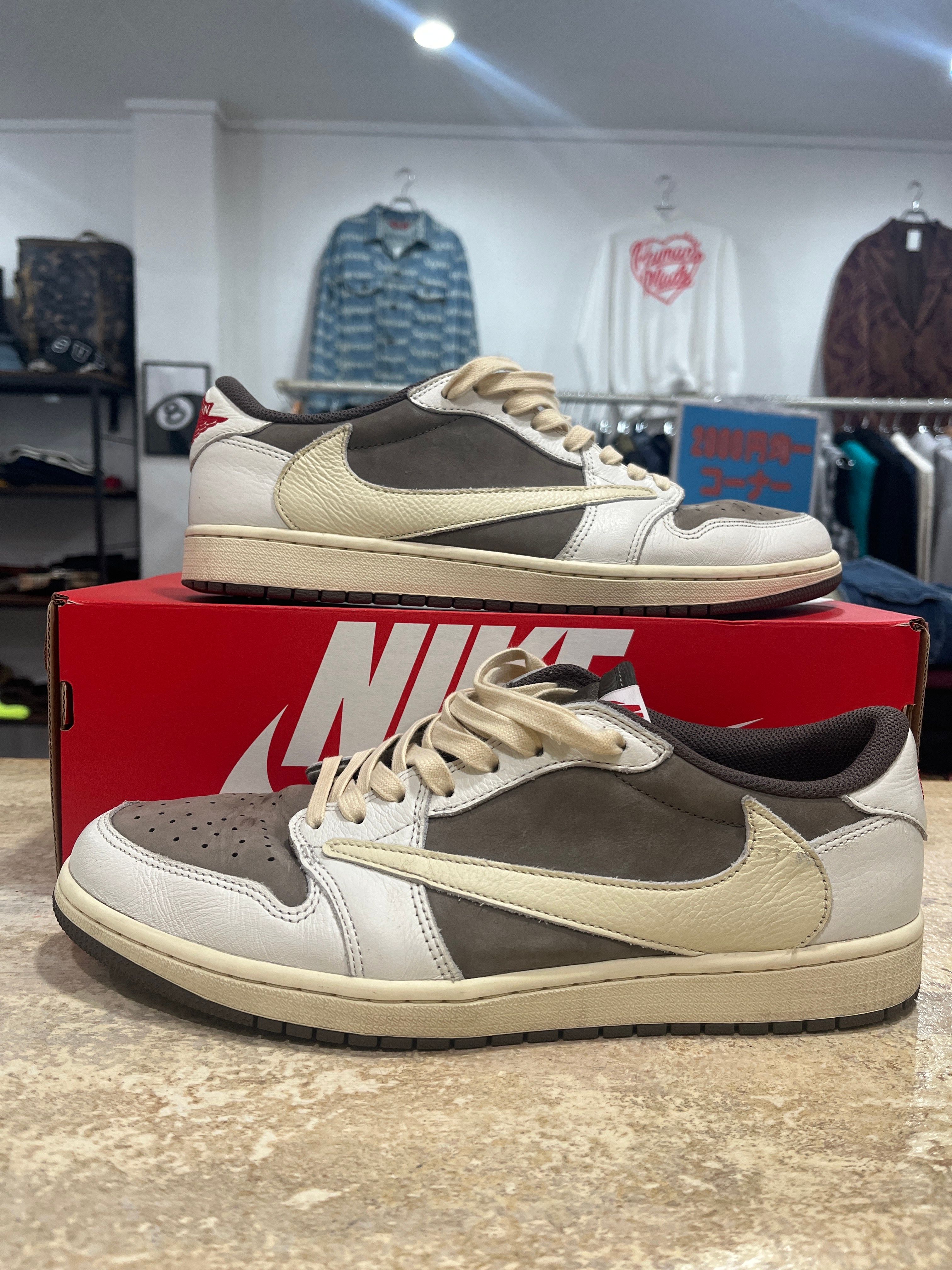 Travis Scott × Nike Air Jordan 1 Low OG SP "Reverse Mocha/Sail and Ridgerock"