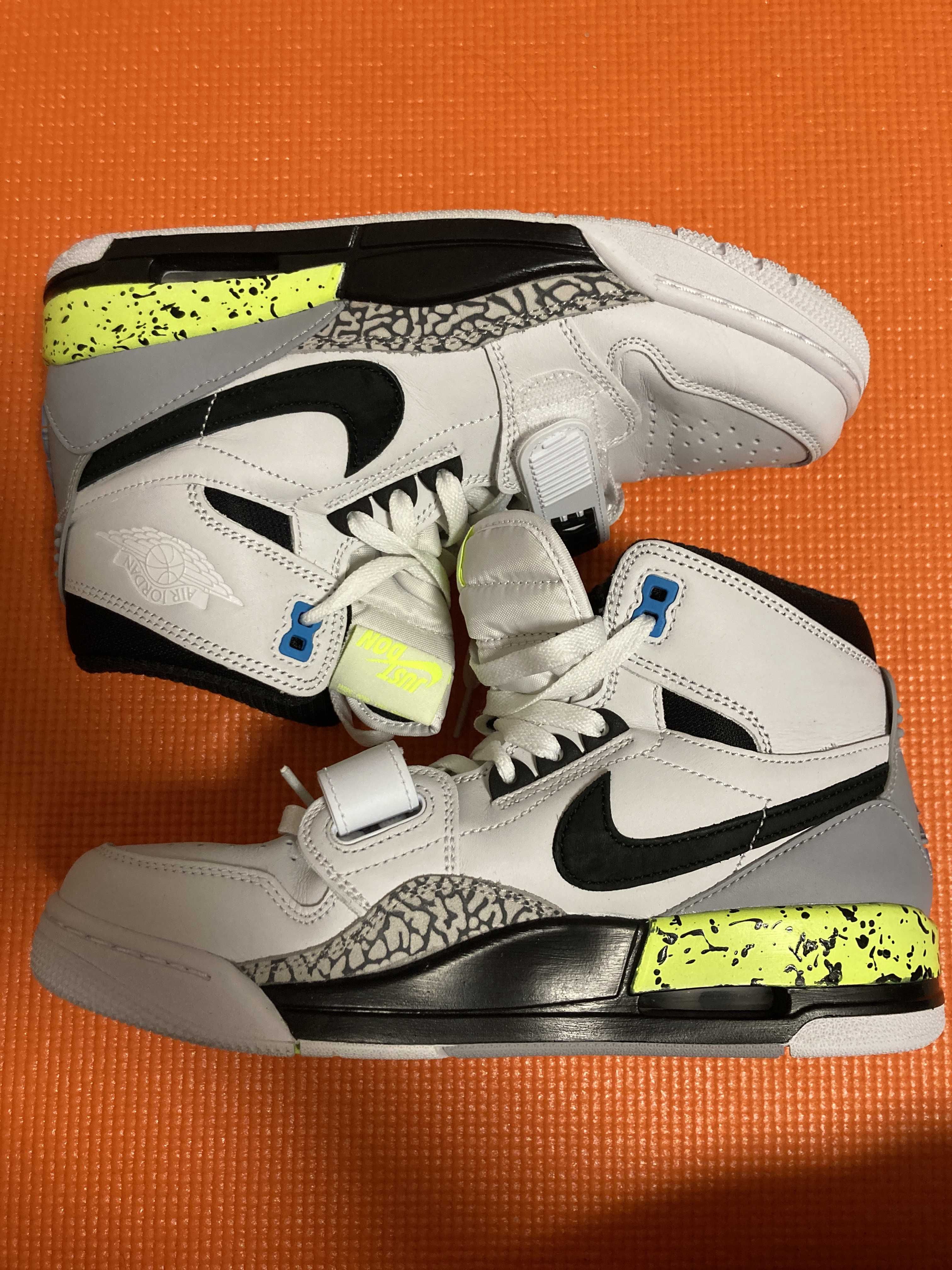 DON C × NIKE JORDAN LEGACY 312 BLACK-VOLT-VIVID BLUE