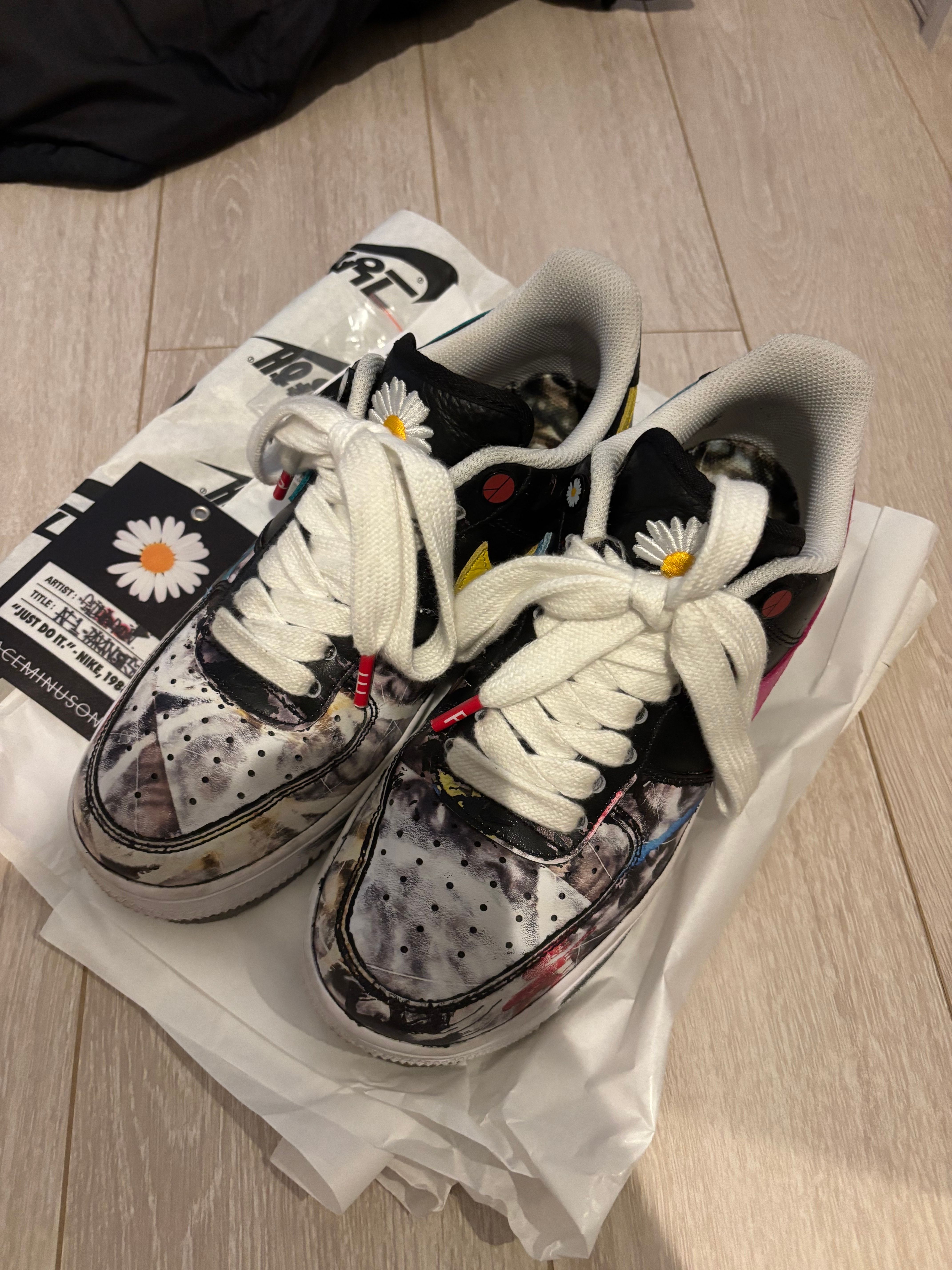 PEACEMINUSONE × Nike Air Force 1 Low '07 Para-Noise 3.0 "Black and Multi-Color" / G-DRAGON