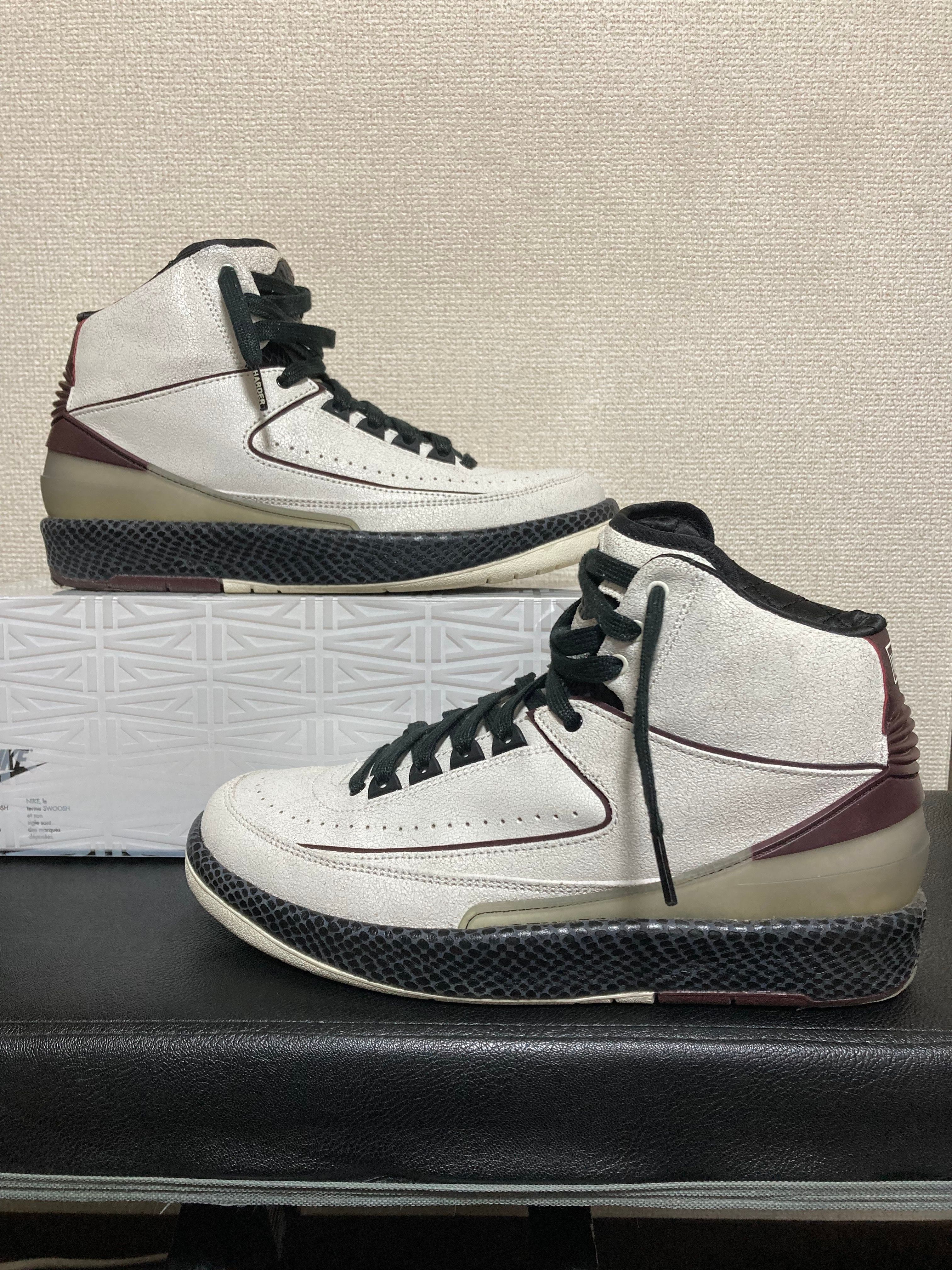 A Ma Maniere × Nike Air Jordan 2 "Airness/Sail and Burgundy"