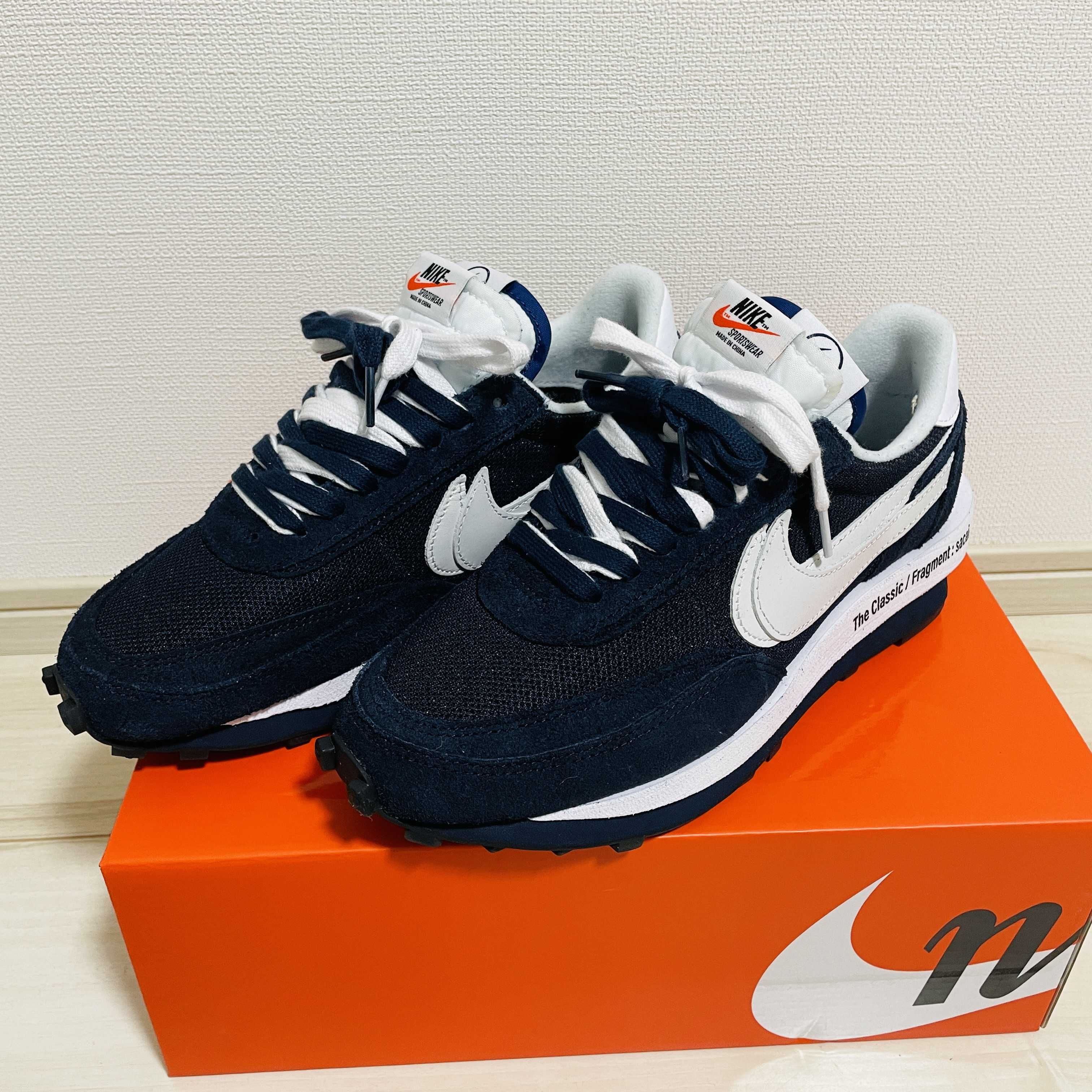 Fragment × sacai × Nike LD Waffle "Blackended Blue"