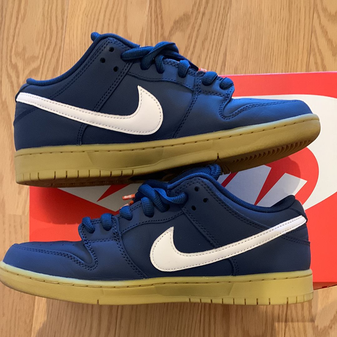 Nike SB Dunk Low Pro ISO Orange Label "Navy Gum"