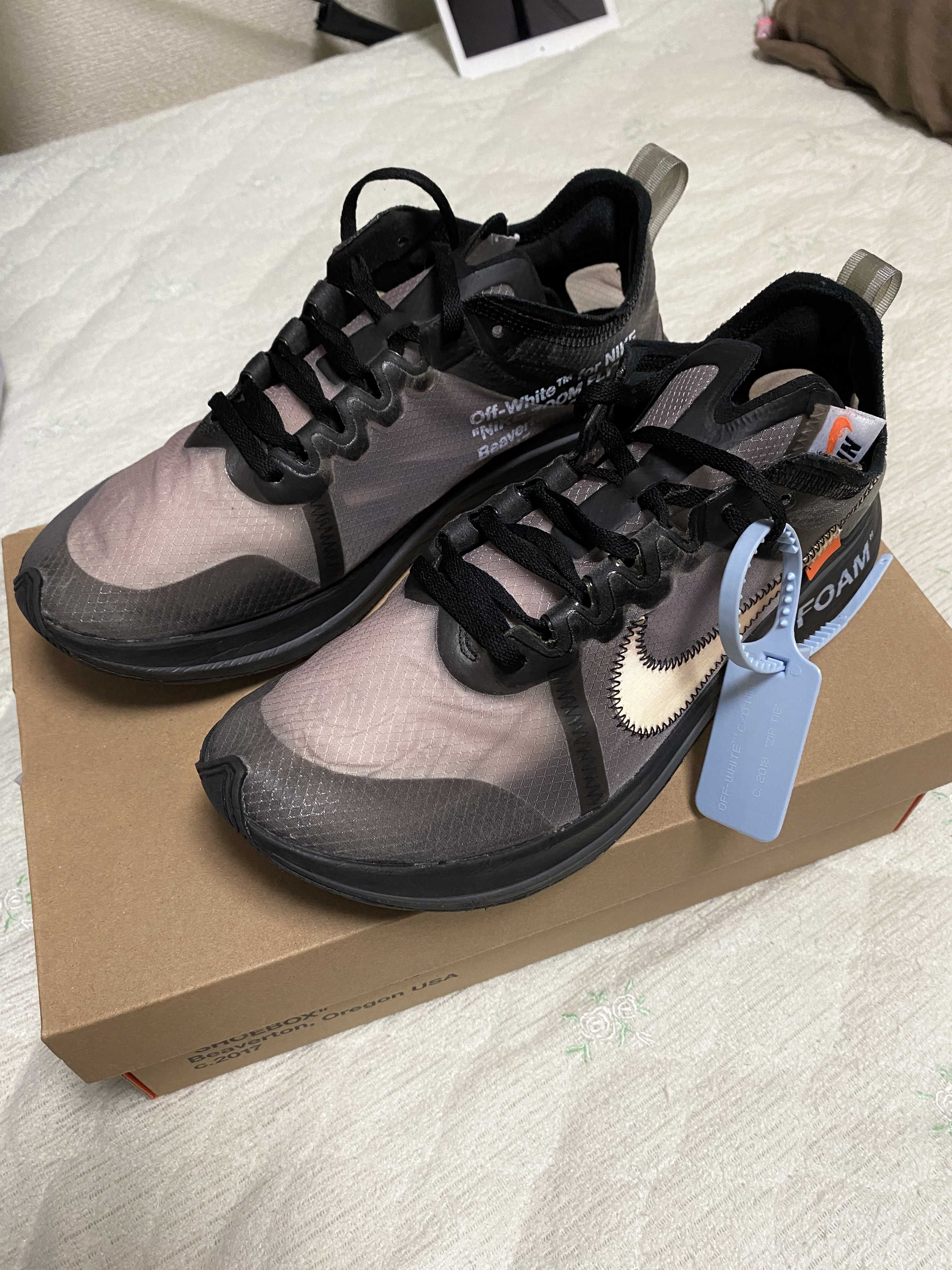 Off-White × Nike Zoom Fly "Black"
