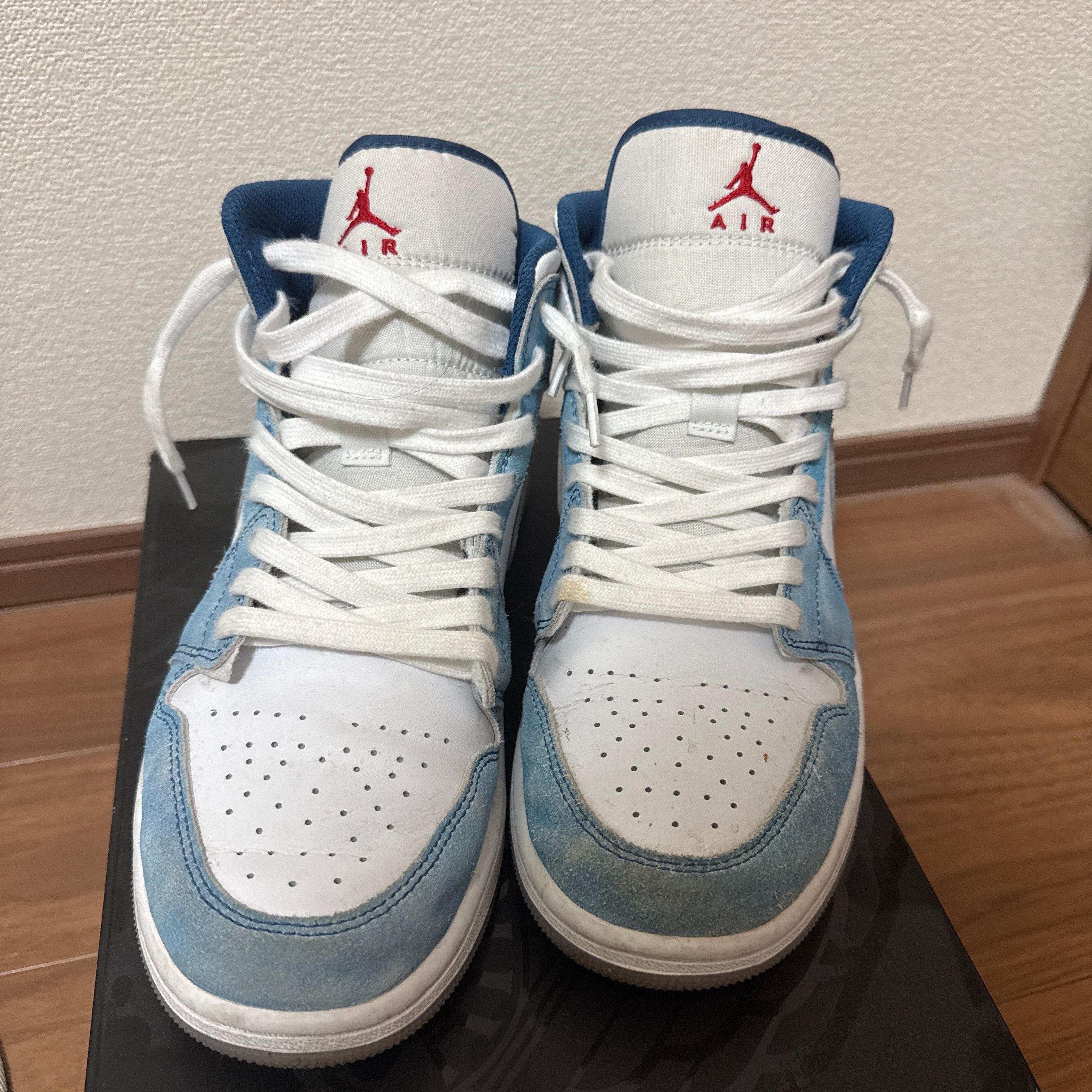 Nike Air Jordan 1 Mid SE "White/Hyper Royal/Red"