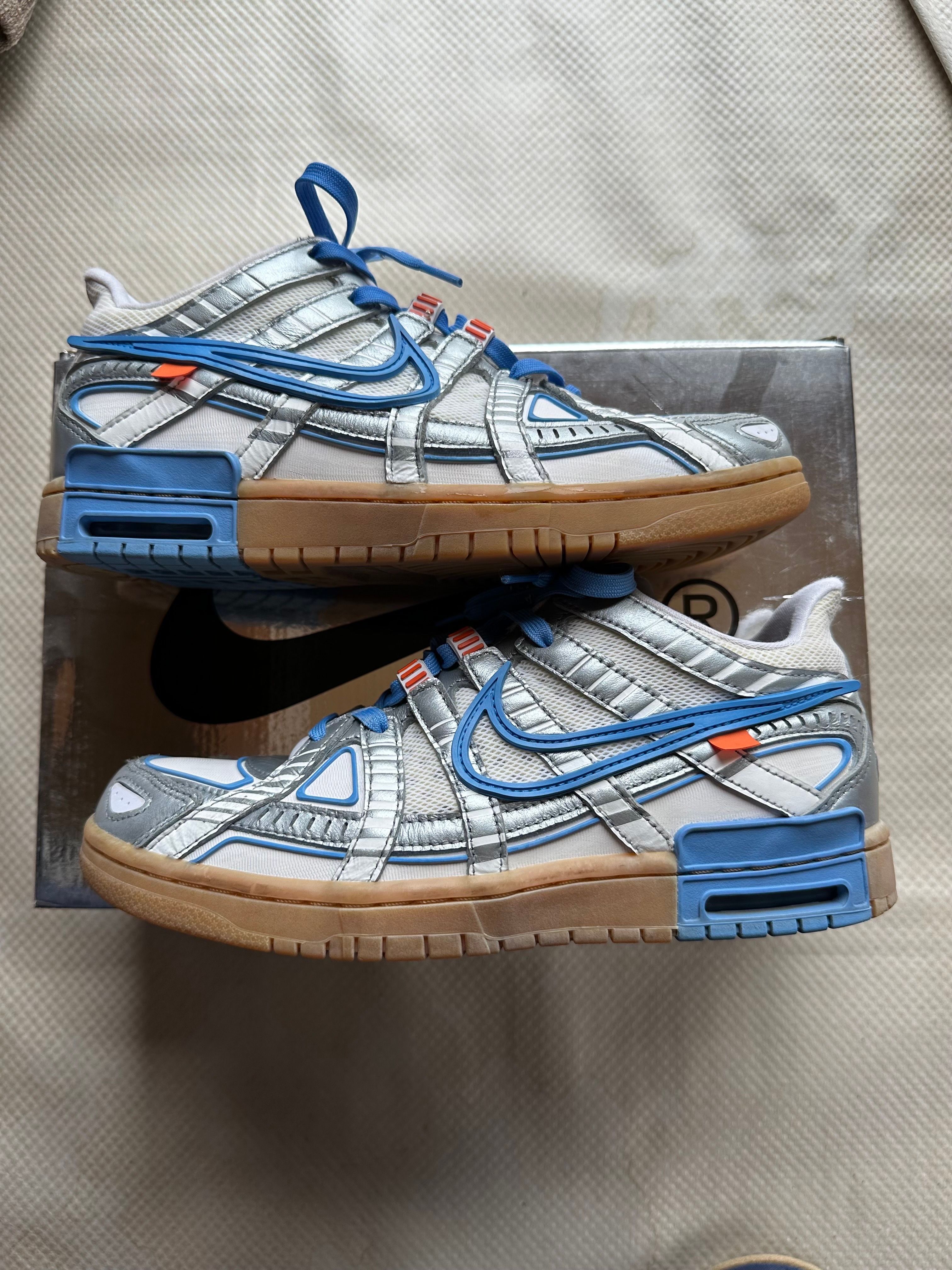 Off-White × Nike Air Rubber Dunk "White/University Blue"