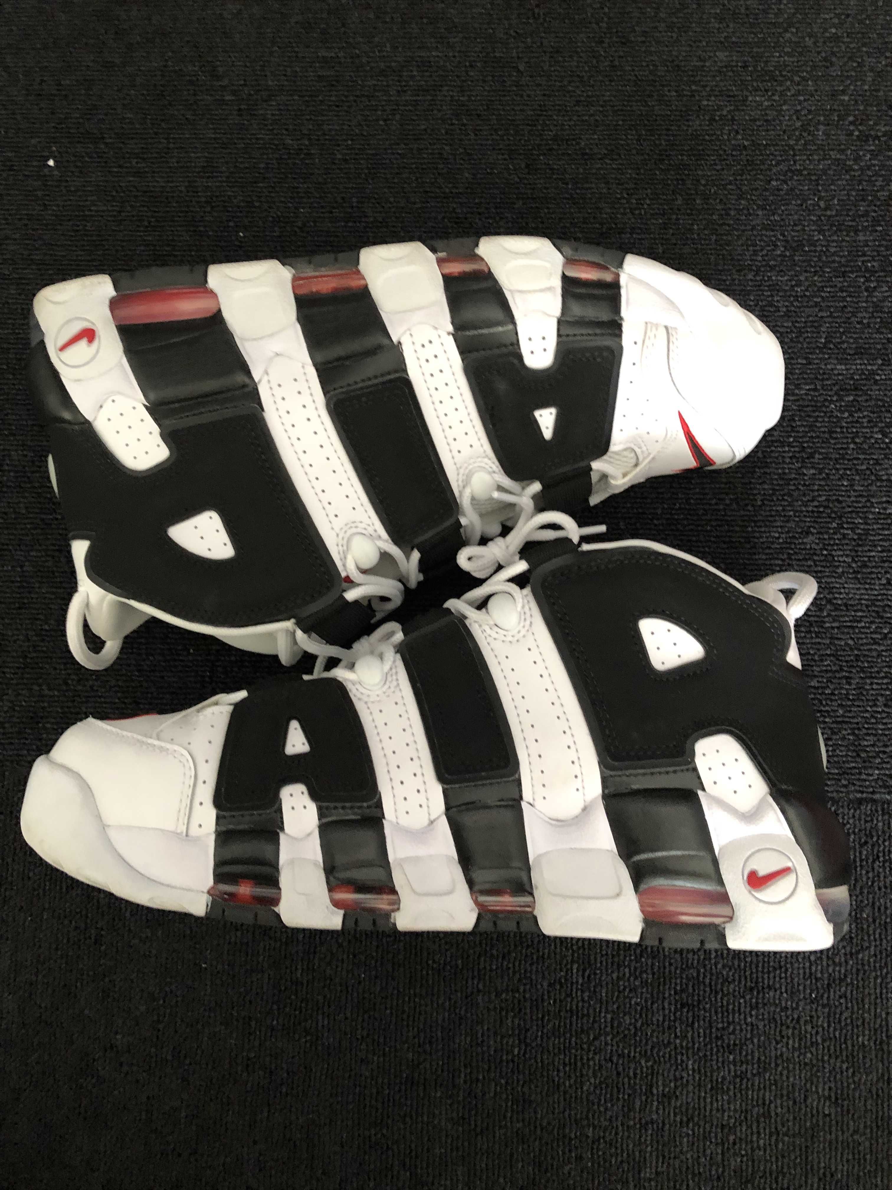 NIKE AIR MORE UPTEMPO "WHITE/BLACK/UNIVERSITY RED"(2020)