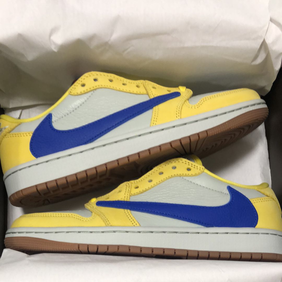 Travis Scott × Nike Women's Air Jordan 1 Retro Low OG "Canary"