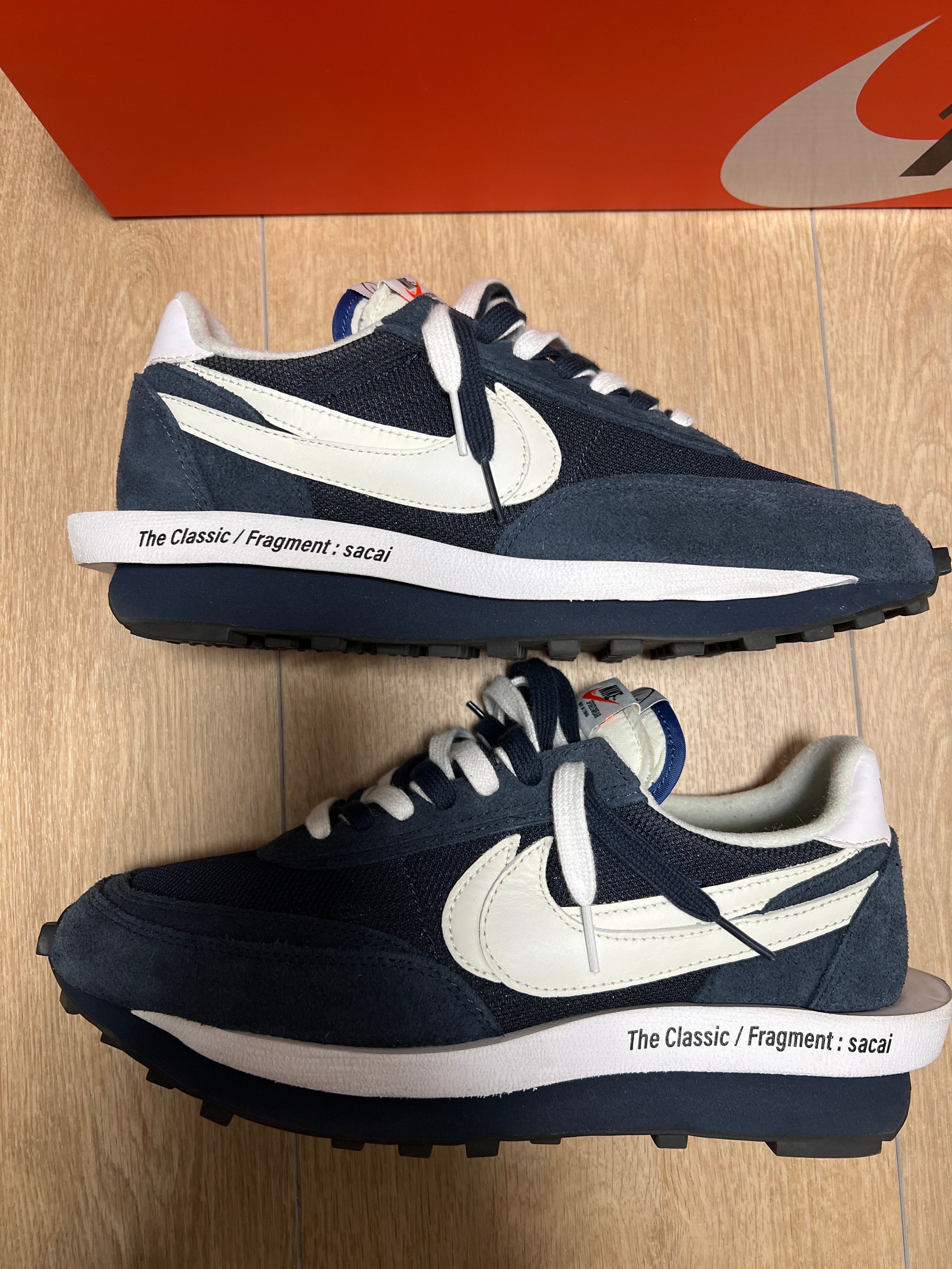 Fragment × sacai × Nike LD Waffle "Blackended Blue"