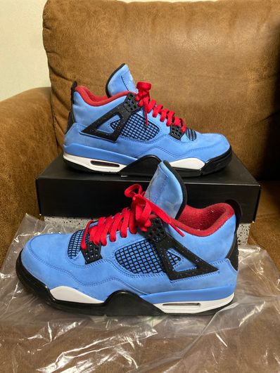 Travis Scott × Nike Air Jordan 4 Retro Cactus Jack "University Blue"